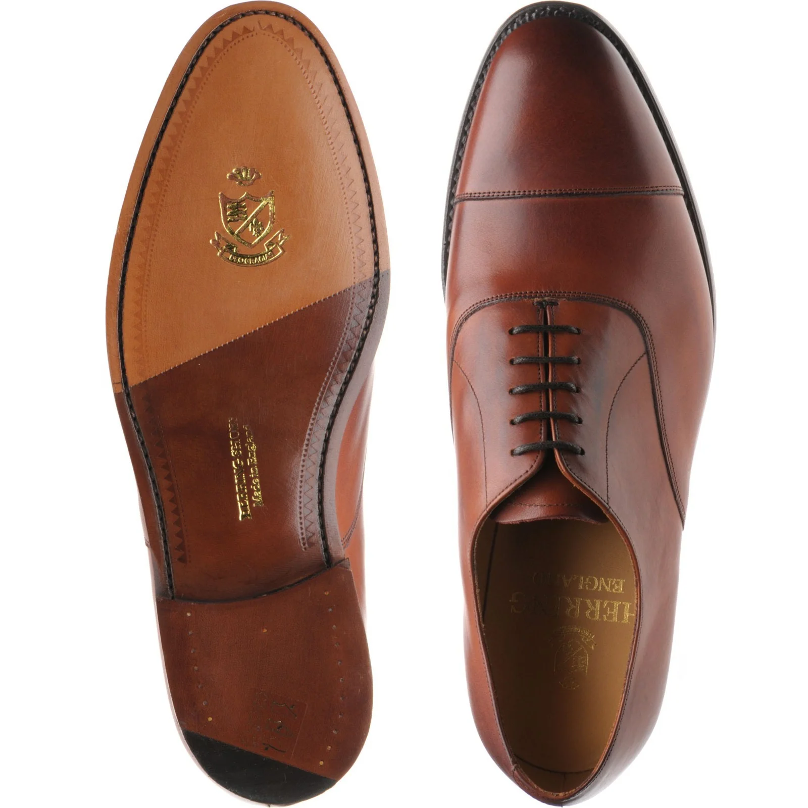 Herring Mayfair mens Oxfords in rosewood - Image 3