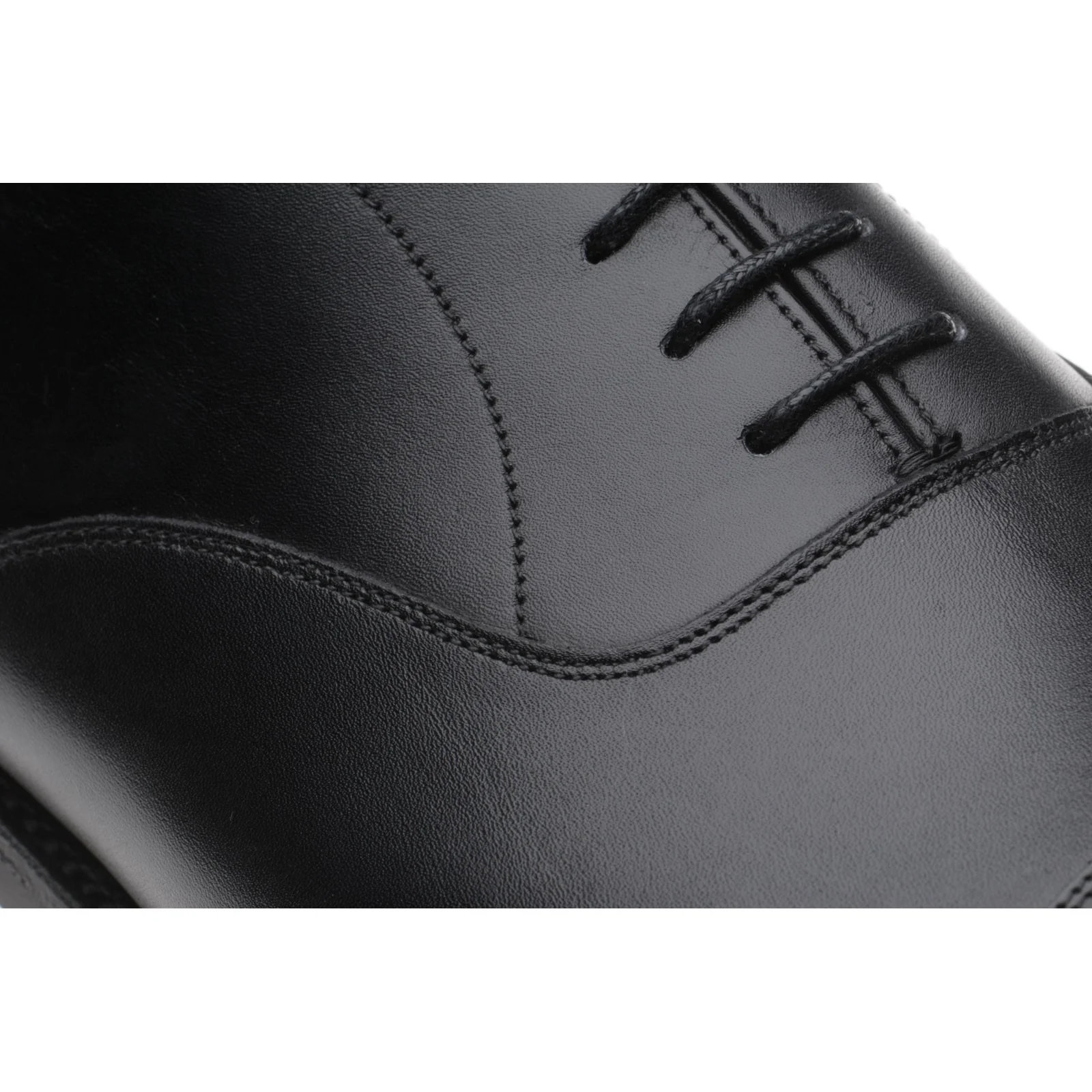Herring Mayfair (Rubber) mens rubber-soled Oxfords in black calf - Image 4