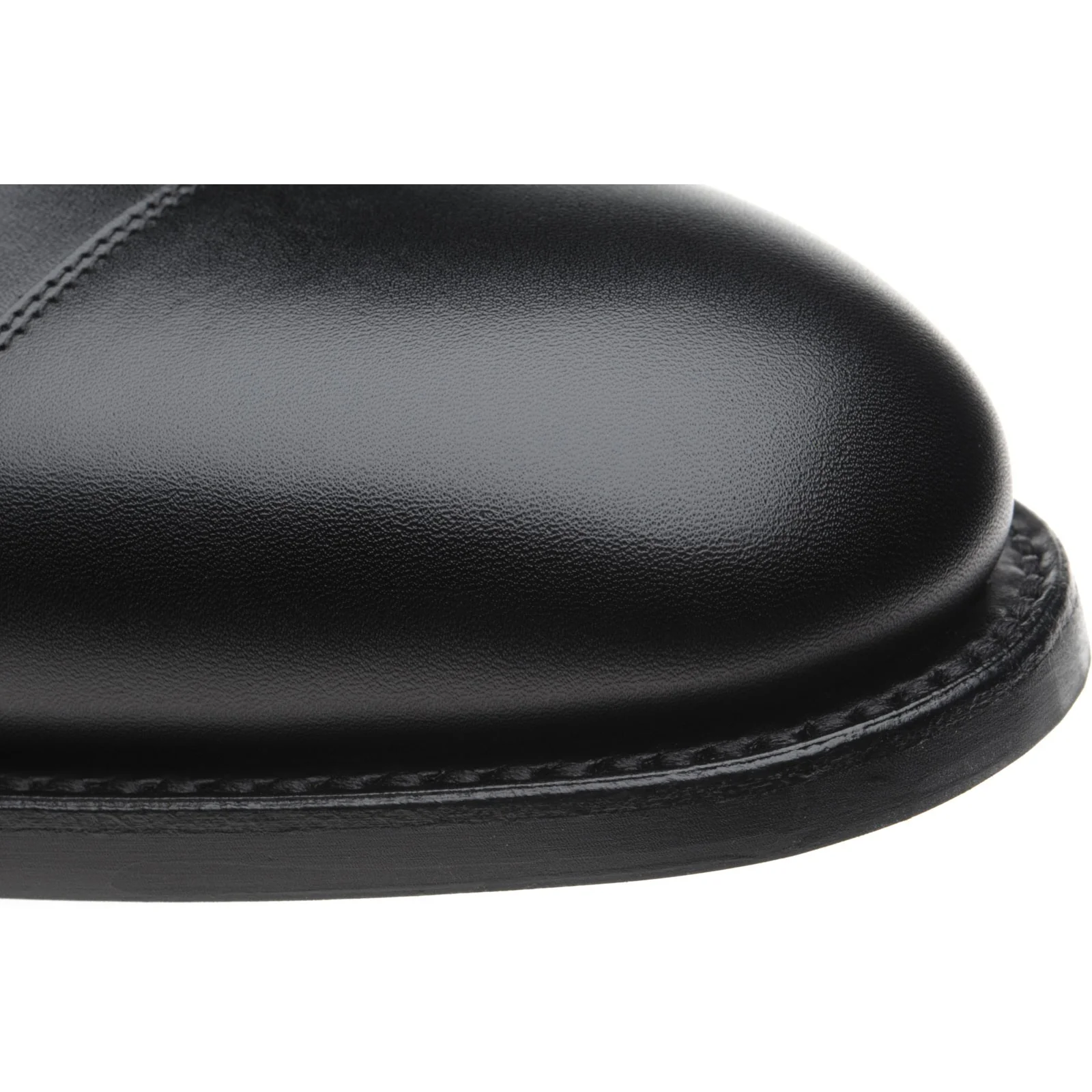 Herring Mayfair (Rubber) mens rubber-soled Oxfords in black calf - Image 5