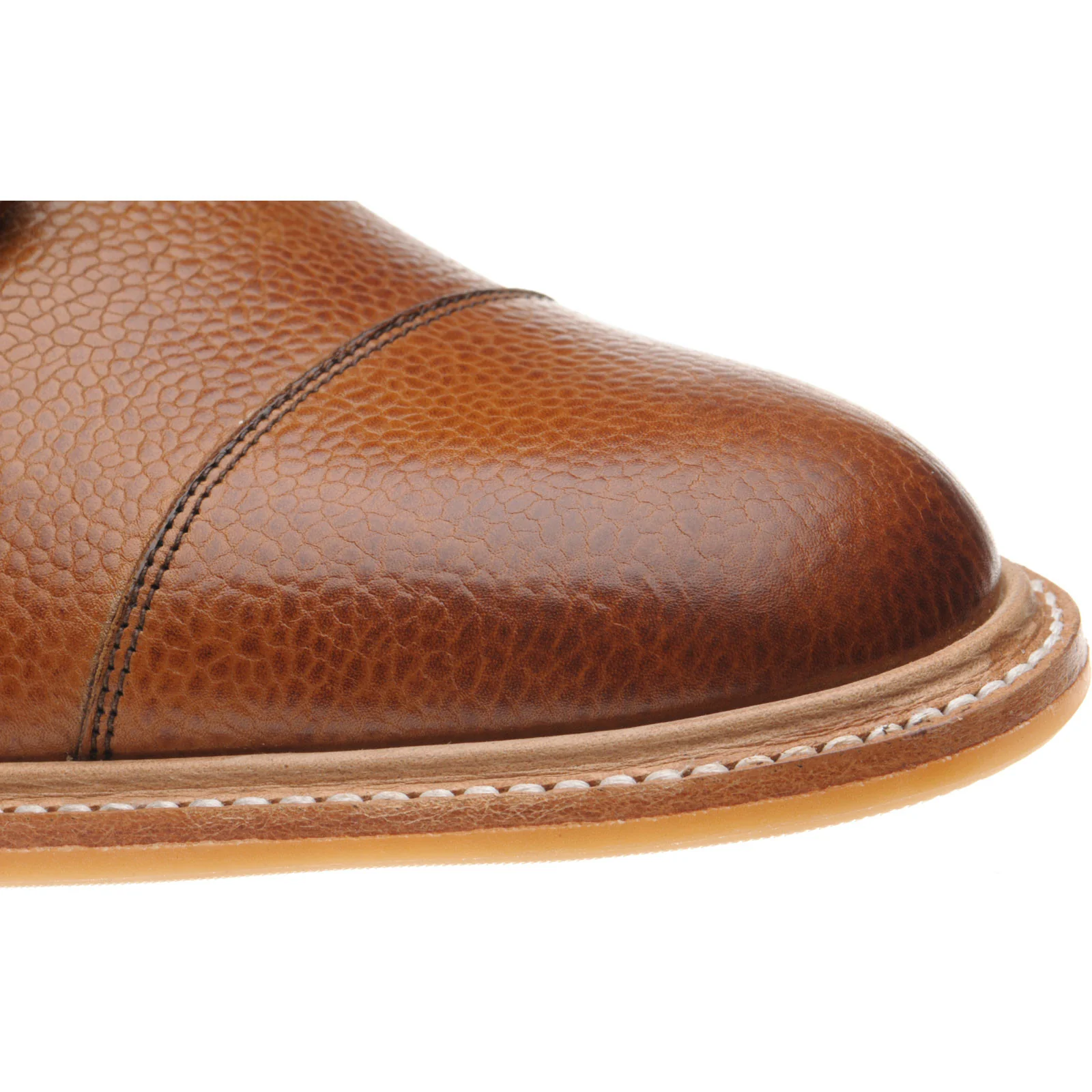 Herring Melksham mens rubber-soled boots in cedar grain - Image 5