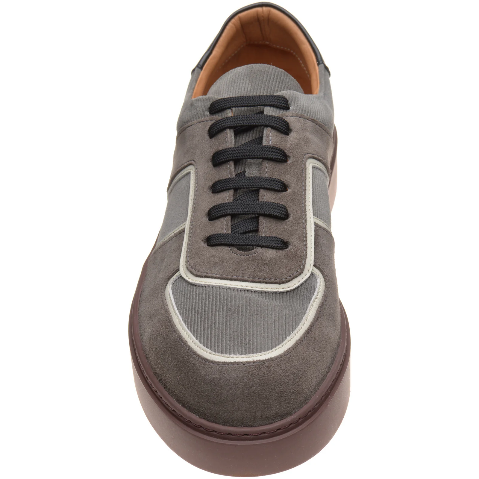 Herring Metz mens rubber-soled in grey multi - Image 2