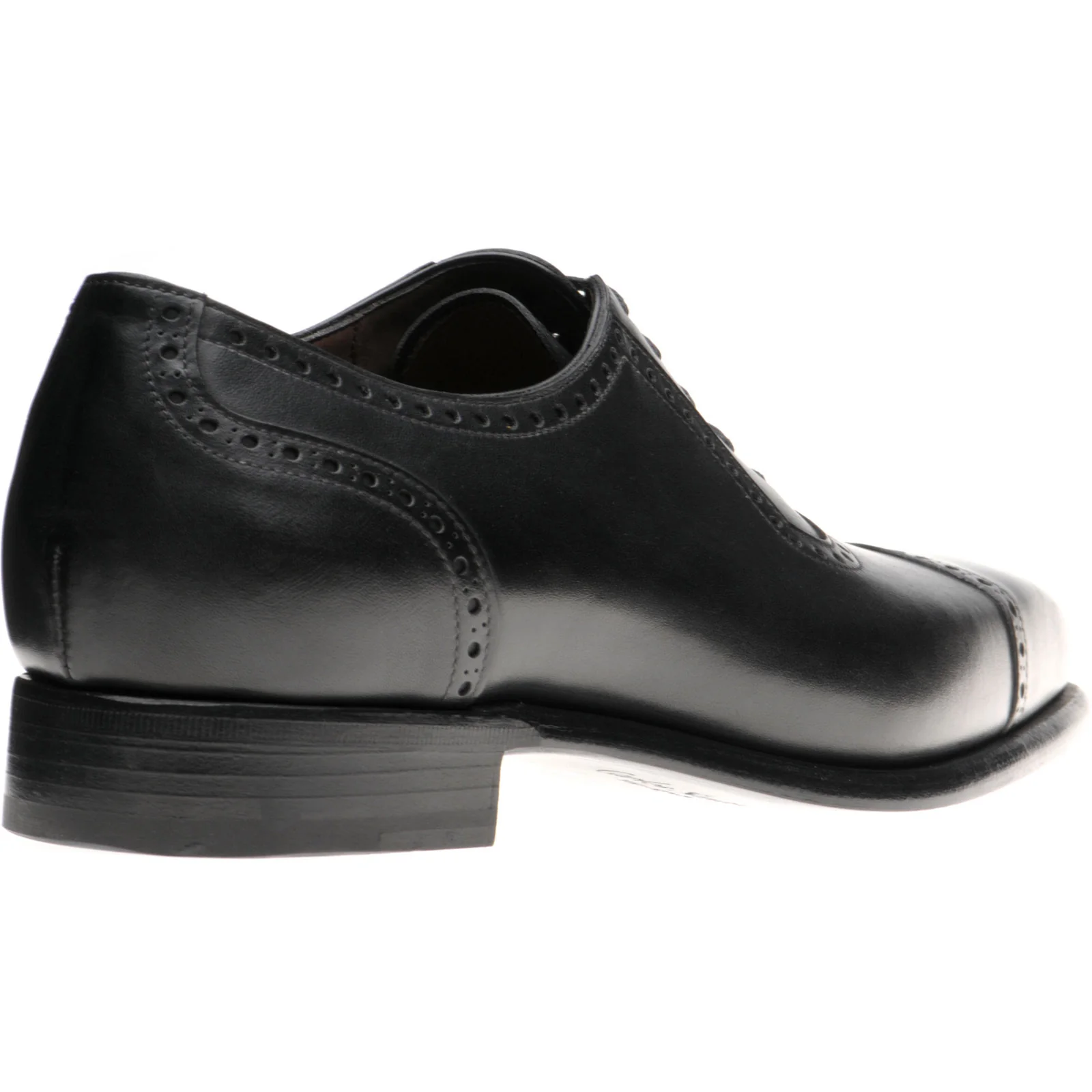 Herring Millbank mens brogues in black calf - Image 4
