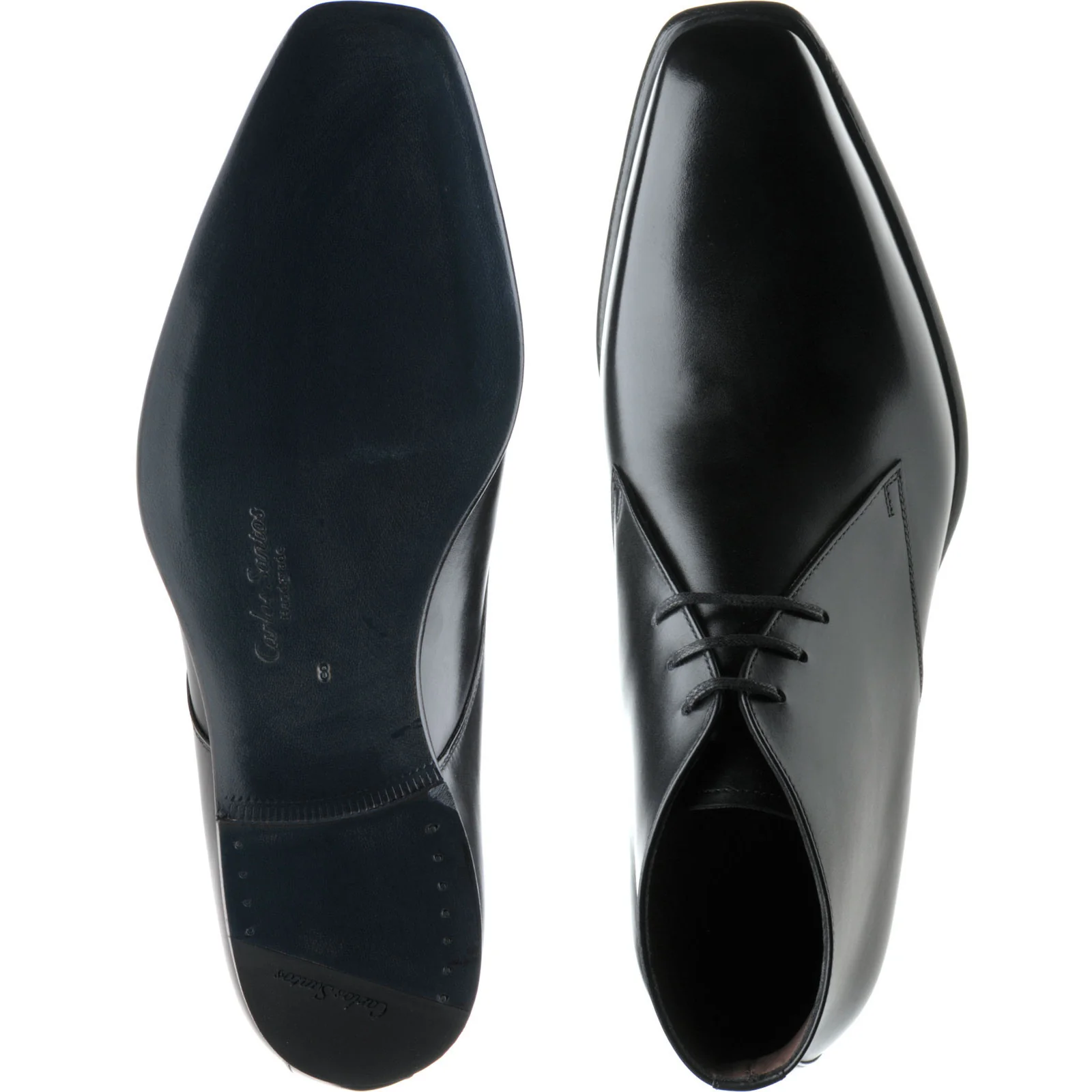 Herring Milner mens Chukka boots in black calf - Image 3