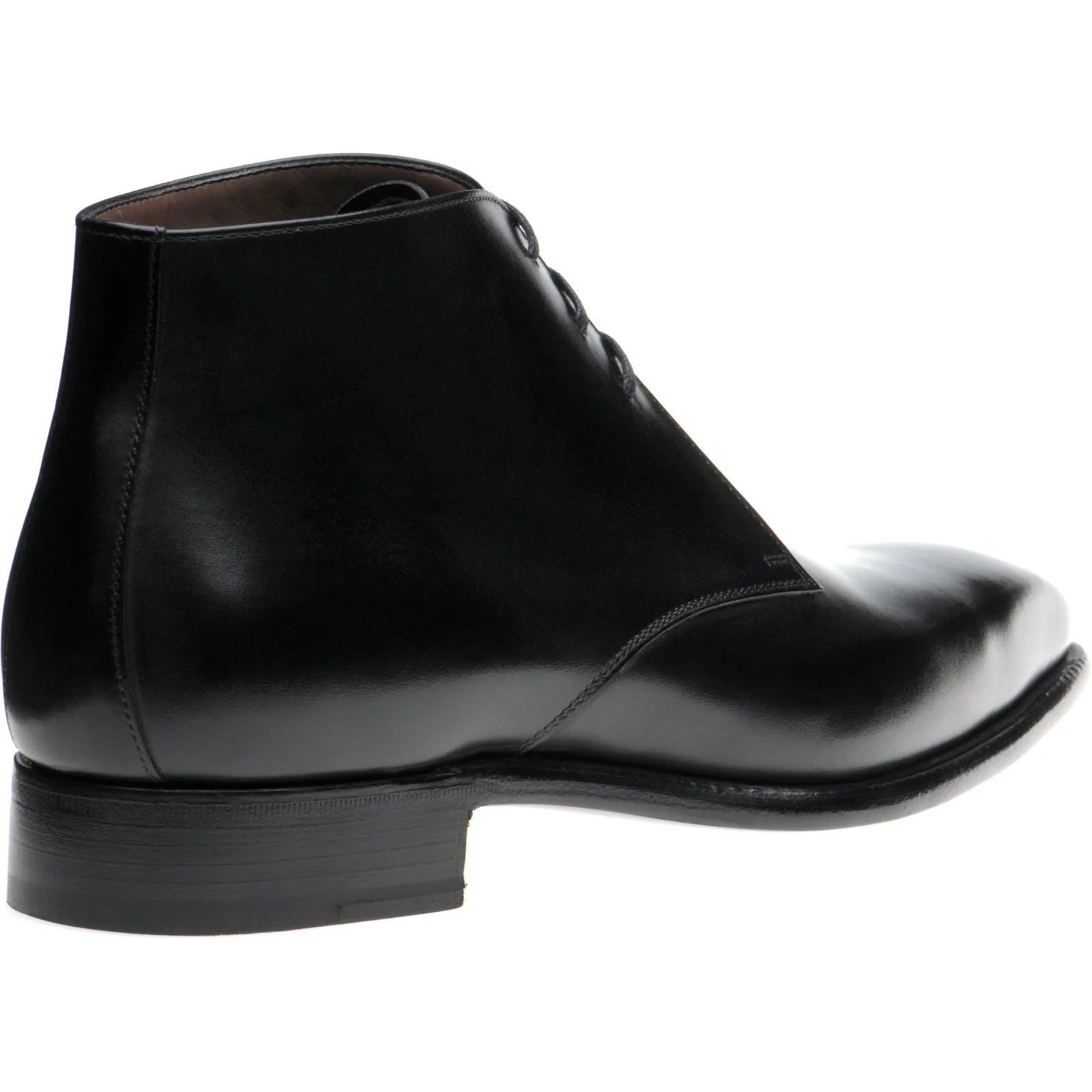 Herring Milner mens Chukka boots in black calf - Image 4