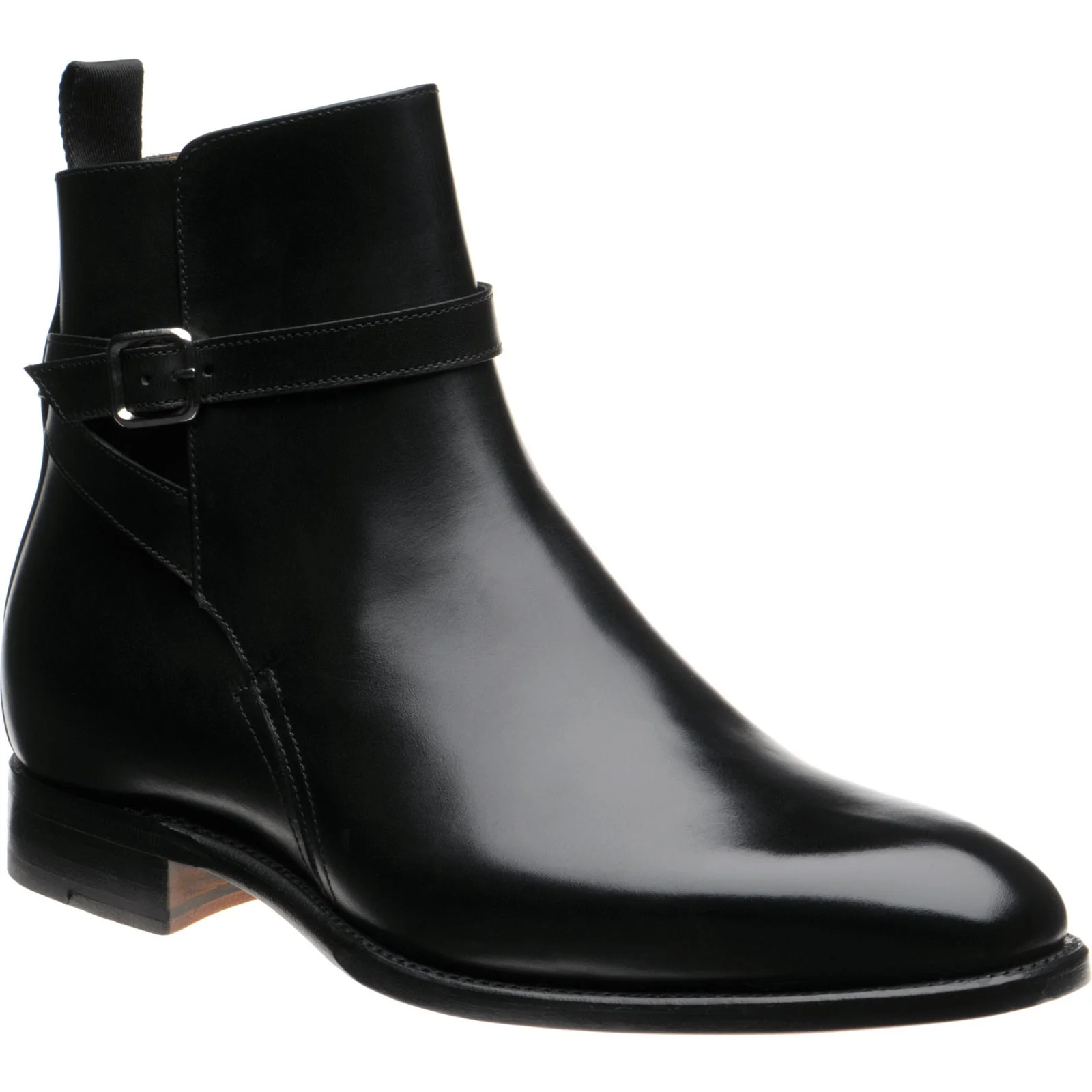 Herring Milton mens boots in black calf