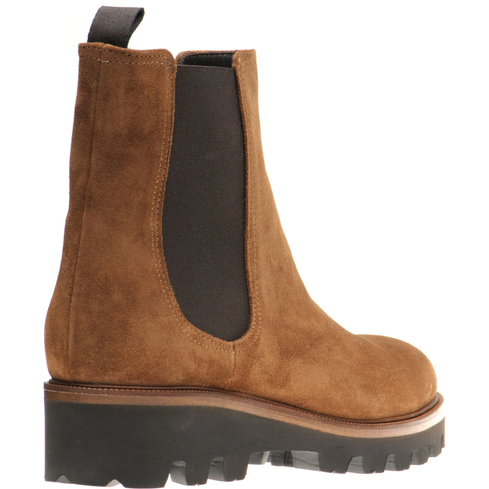 Herring Molveno ladies rubber-soled Chelsea boots in brown suede - Image 4