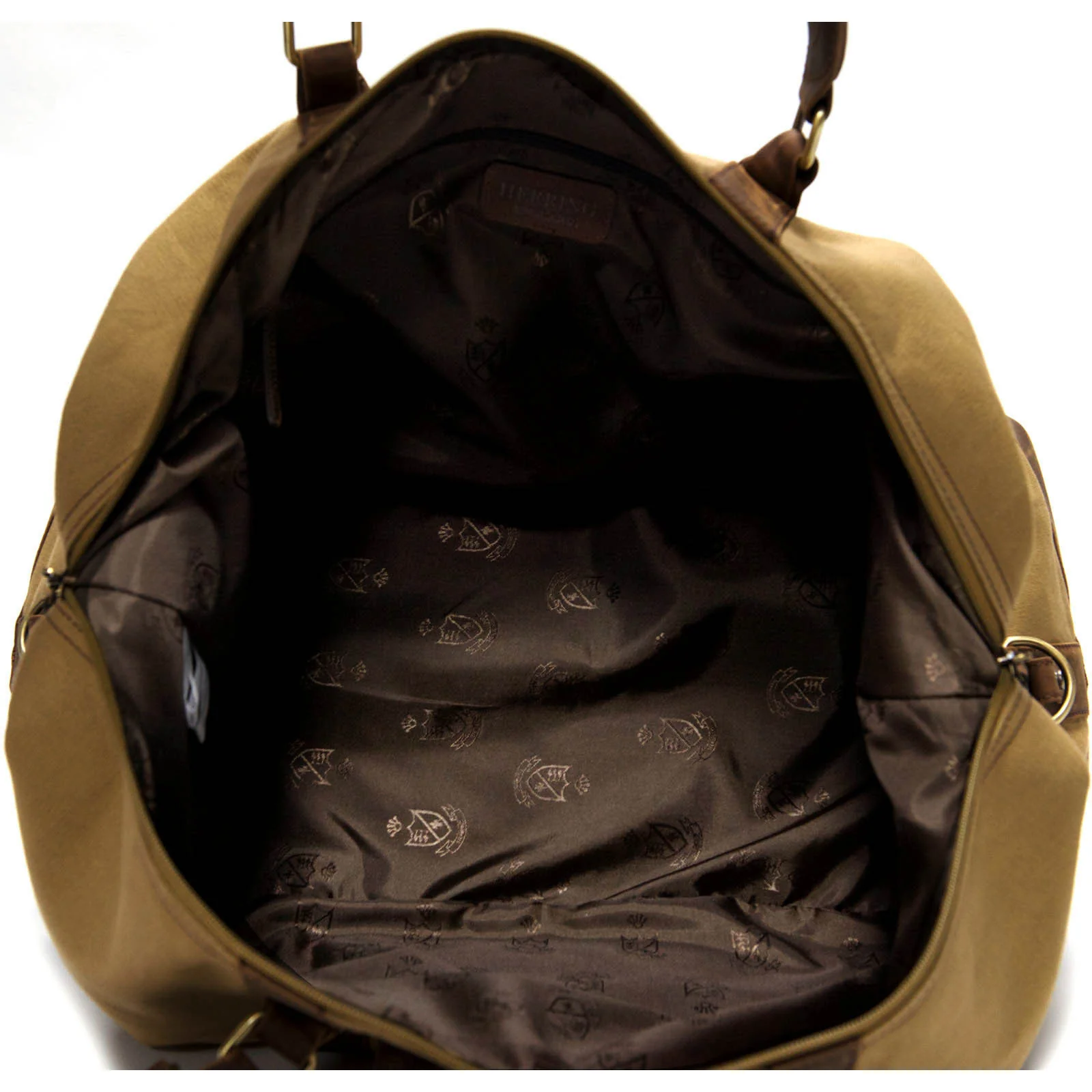 Herring Montgomery Holdall in brown and khaki - Image 6
