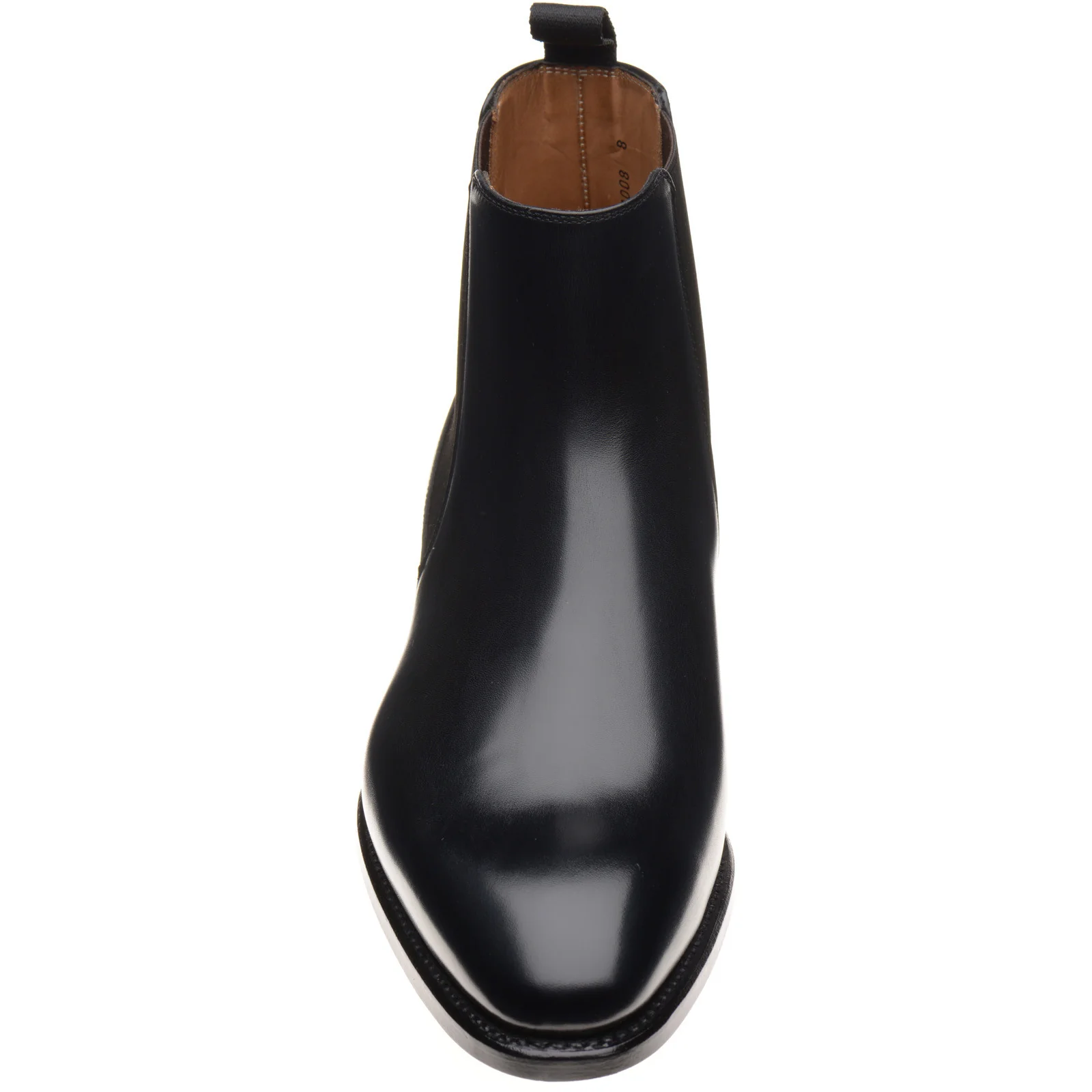 Herring Mountbatten mens Chelsea boots in black calf - Image 2
