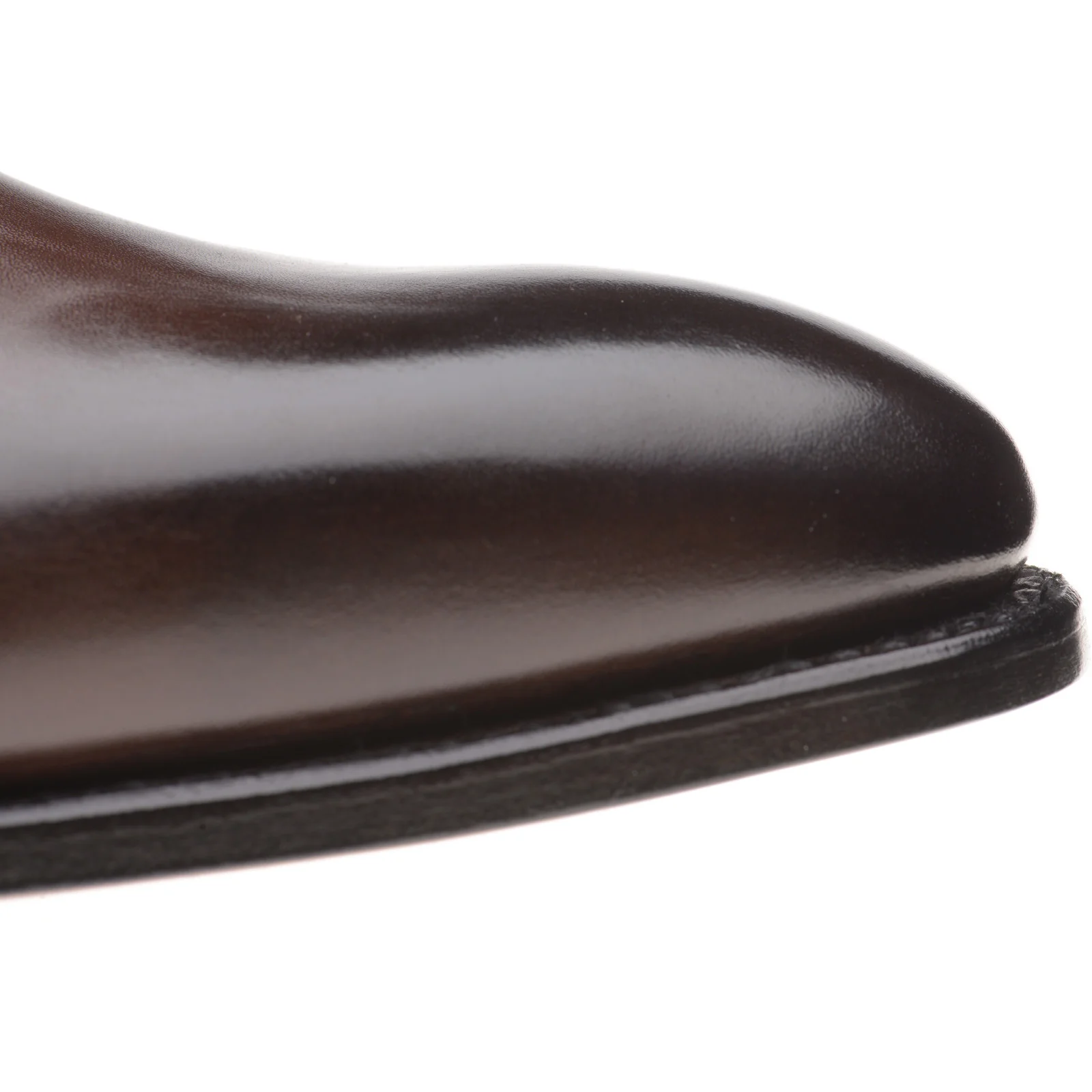 Herring Mountbatten mens Chelsea boots in dark brown calf (second) - Image 5