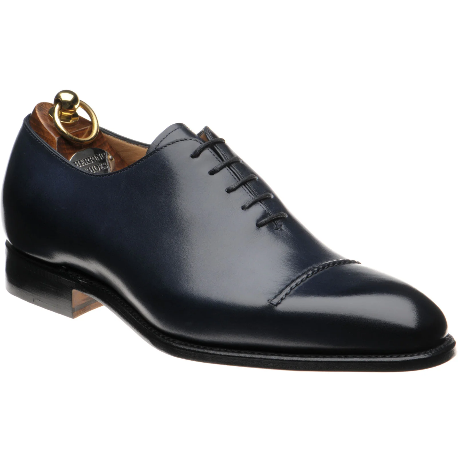 Herring Mowbray mens Oxfords in navy calf