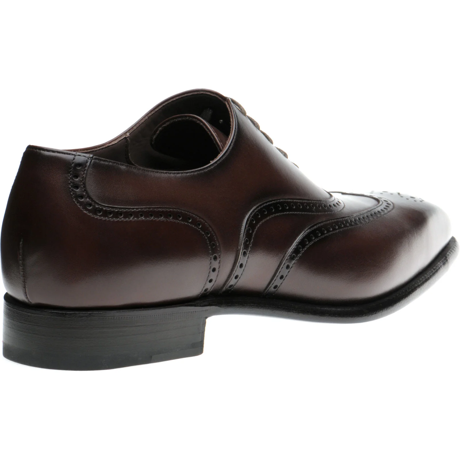 Herring Munster mens brogues in dark brown calf - Image 4