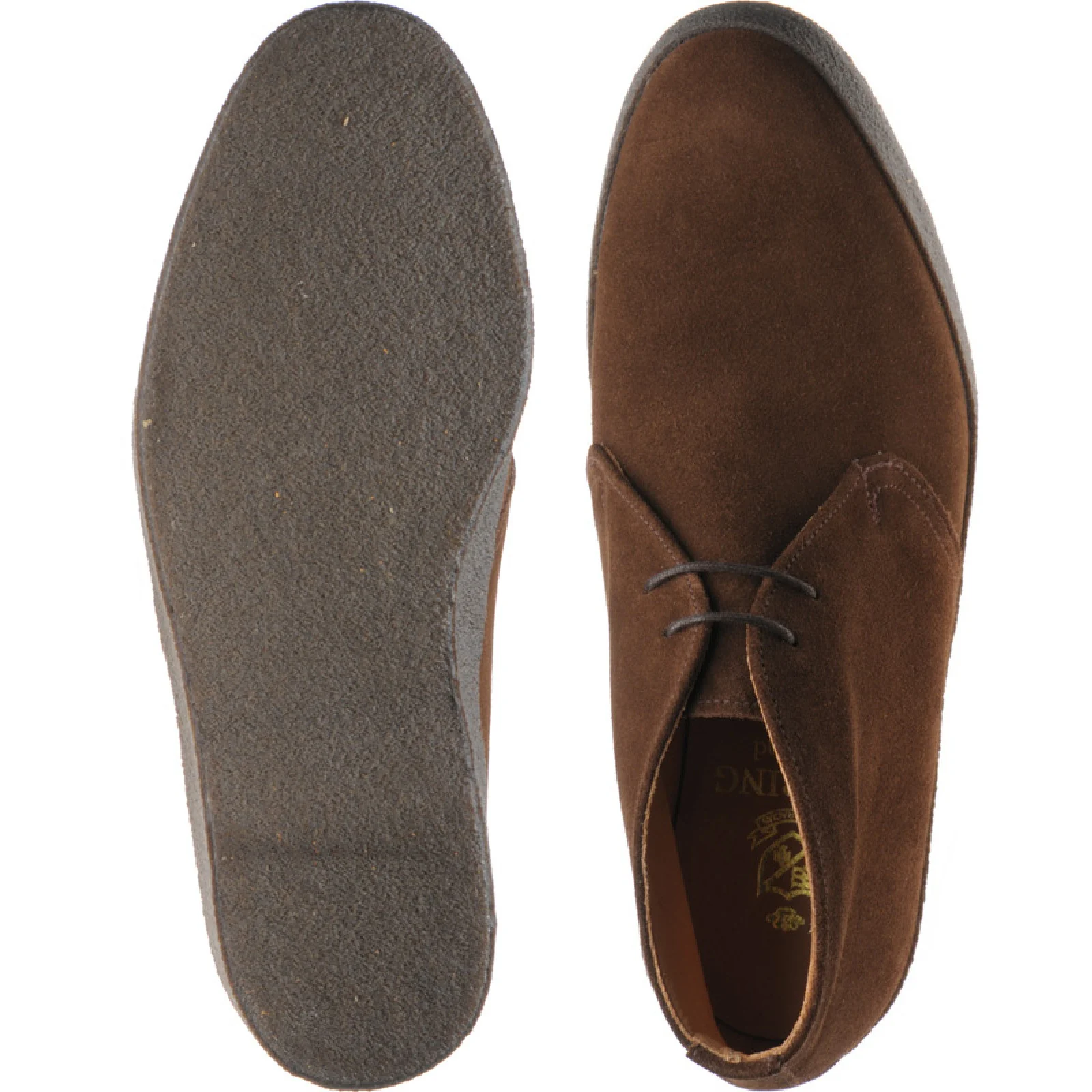 Herring Mustang mens Chukka boots in polo suede - Image 3