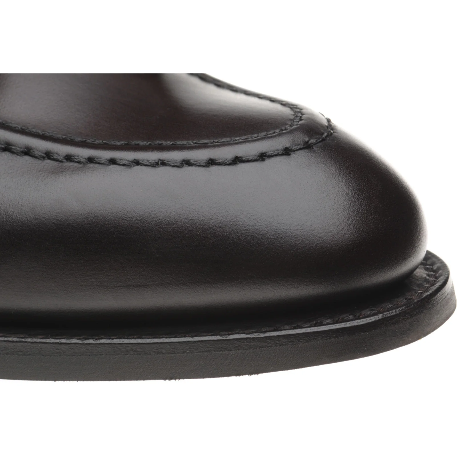 Herring Nene (Rubber) mens rubber-soled tasselled loafers in dark brown calf - Image 5