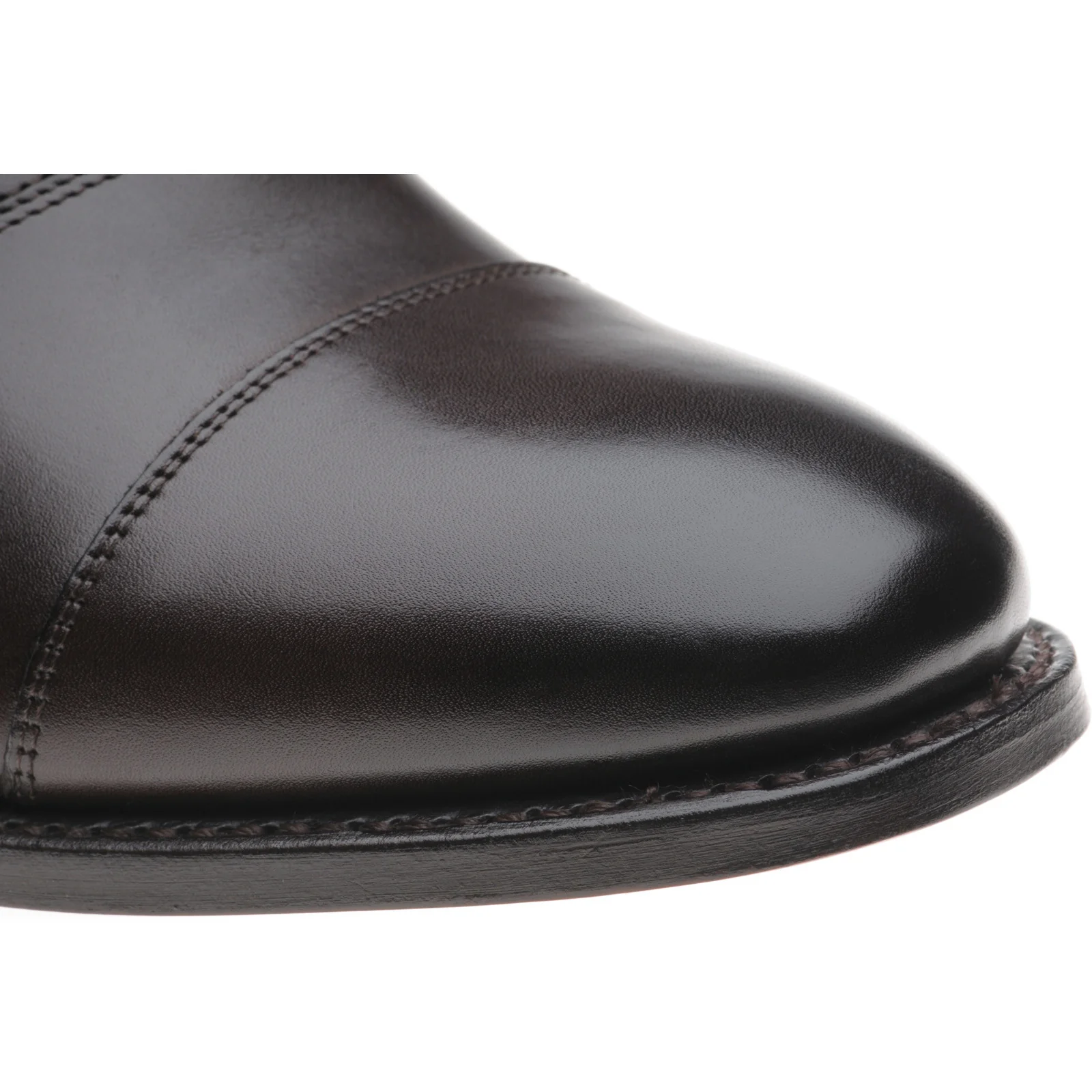 Herring Newcastle mens Oxfords in dark chocolate calf - Image 5