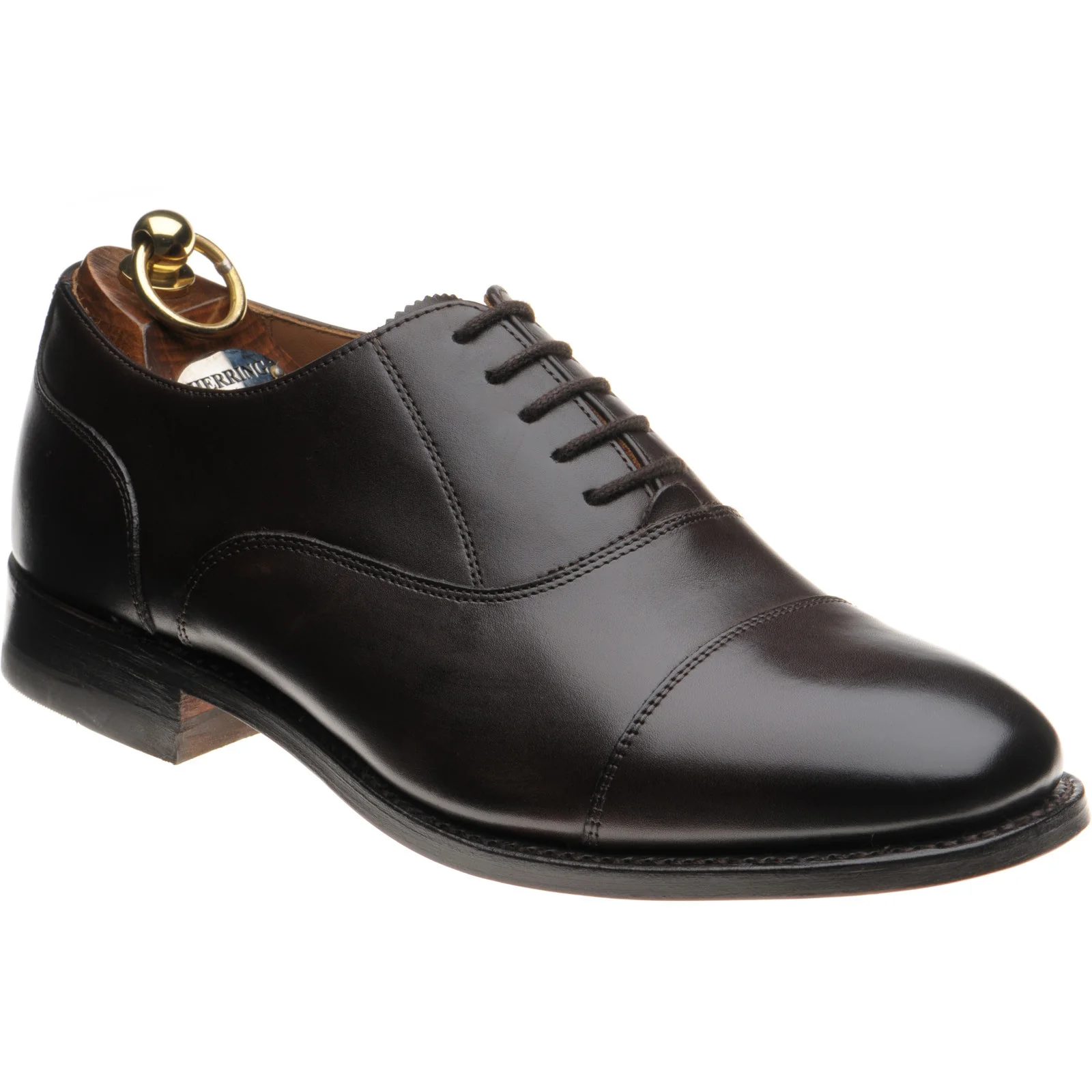 Herring Newcastle mens Oxfords in dark chocolate calf (second)