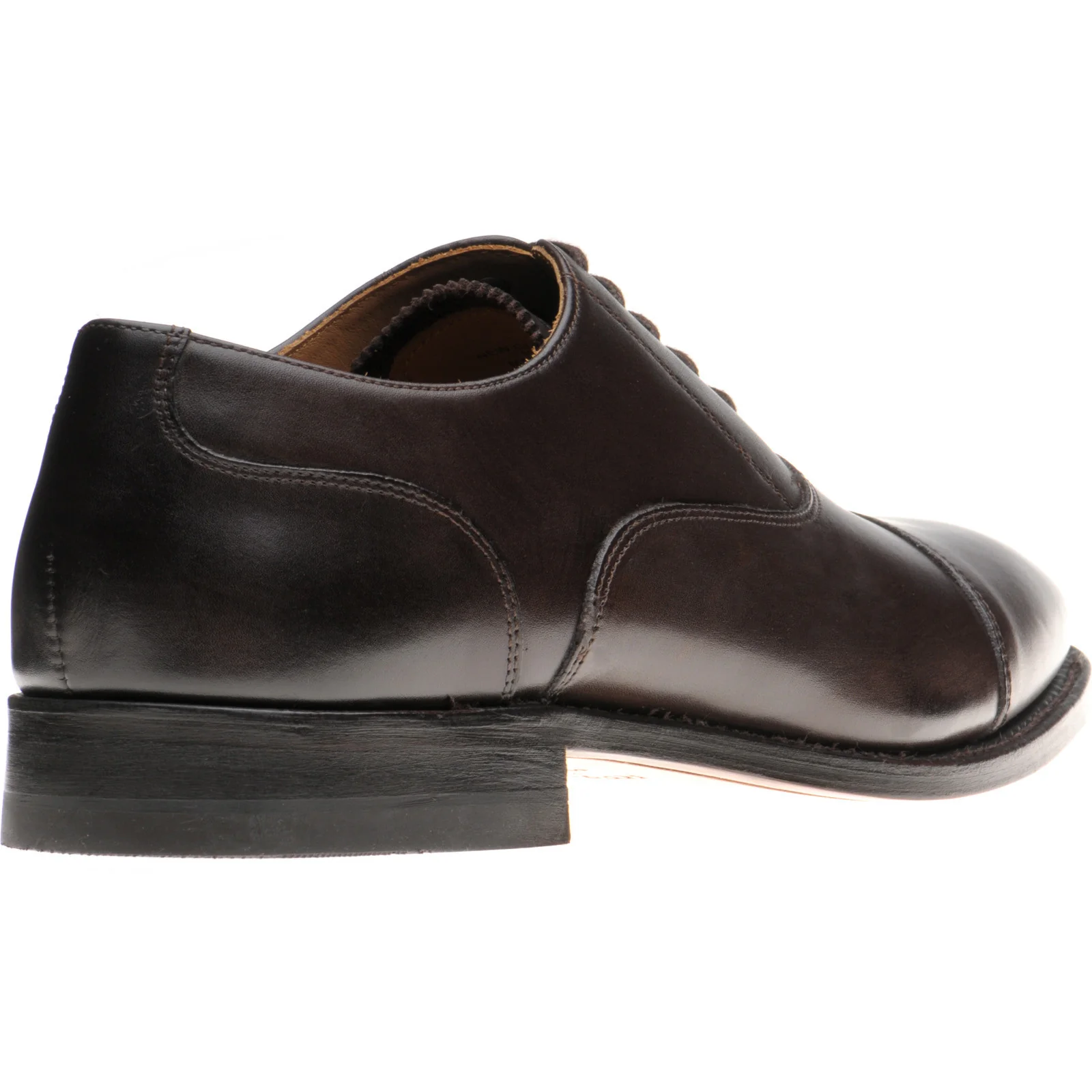 Herring Newcastle mens Oxfords in dark chocolate calf (second) - Image 4