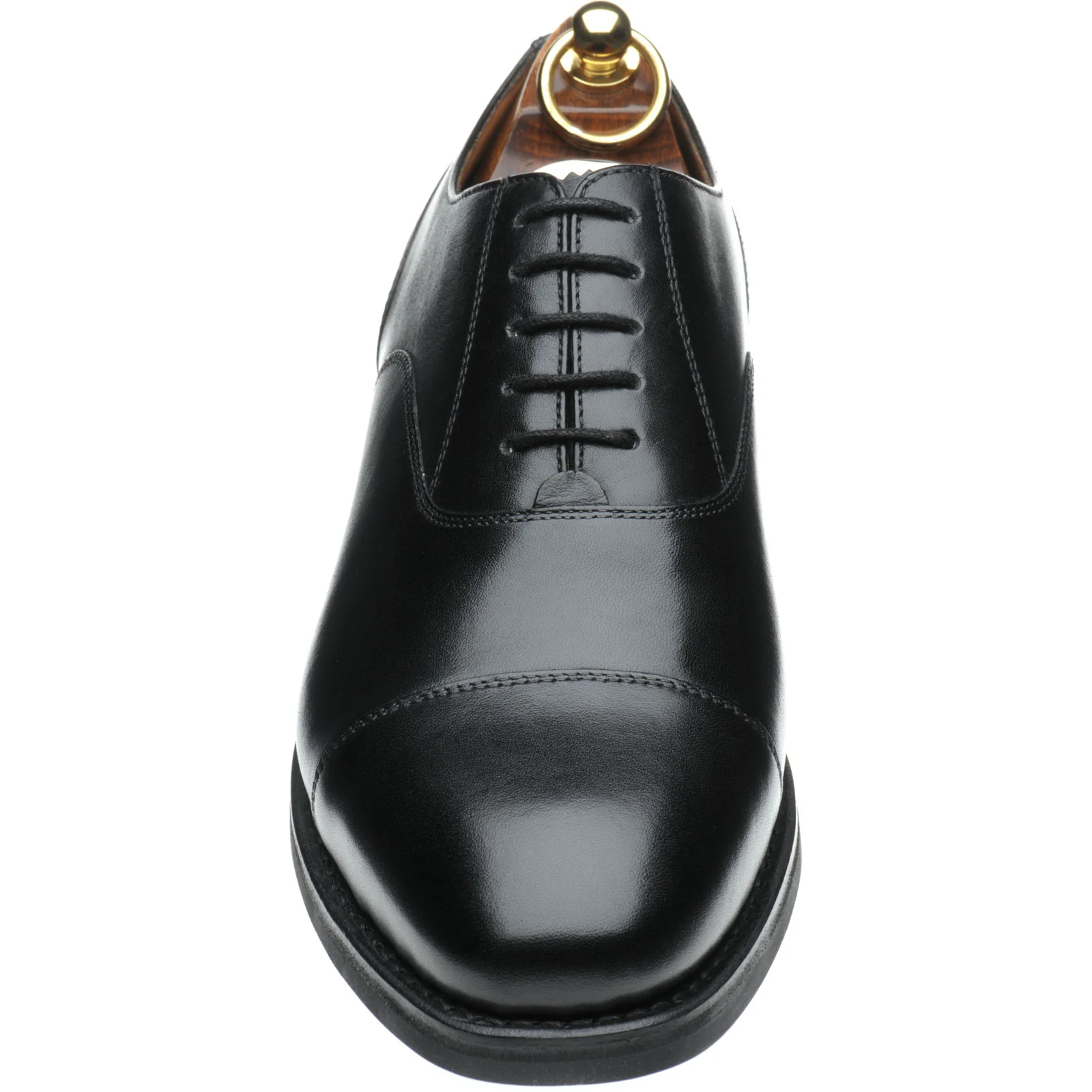 Herring Newcastle (Rubber) mens rubber-soled Oxfords in black calf - Image 2