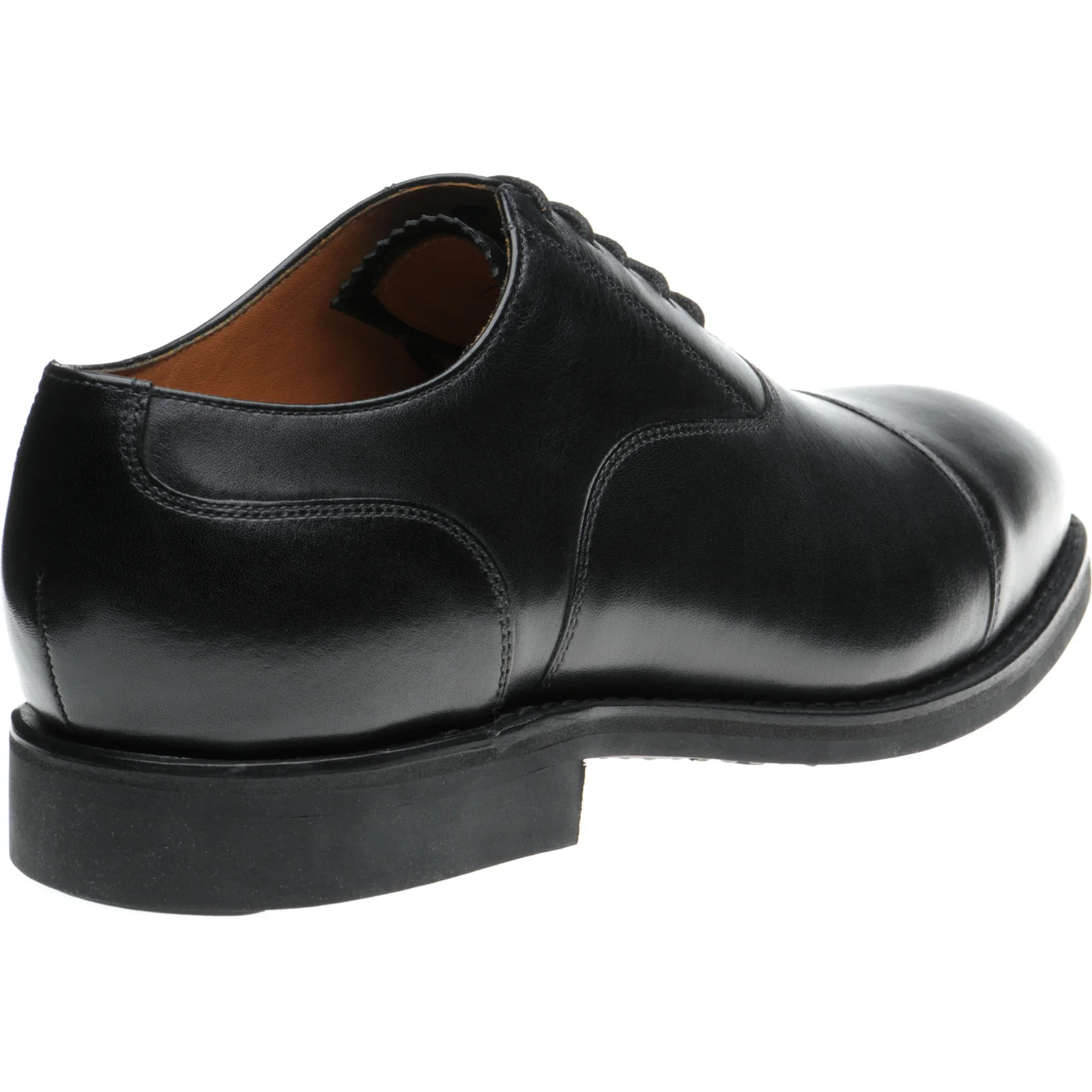 Herring Newcastle (Rubber) mens rubber-soled Oxfords in black calf - Image 4