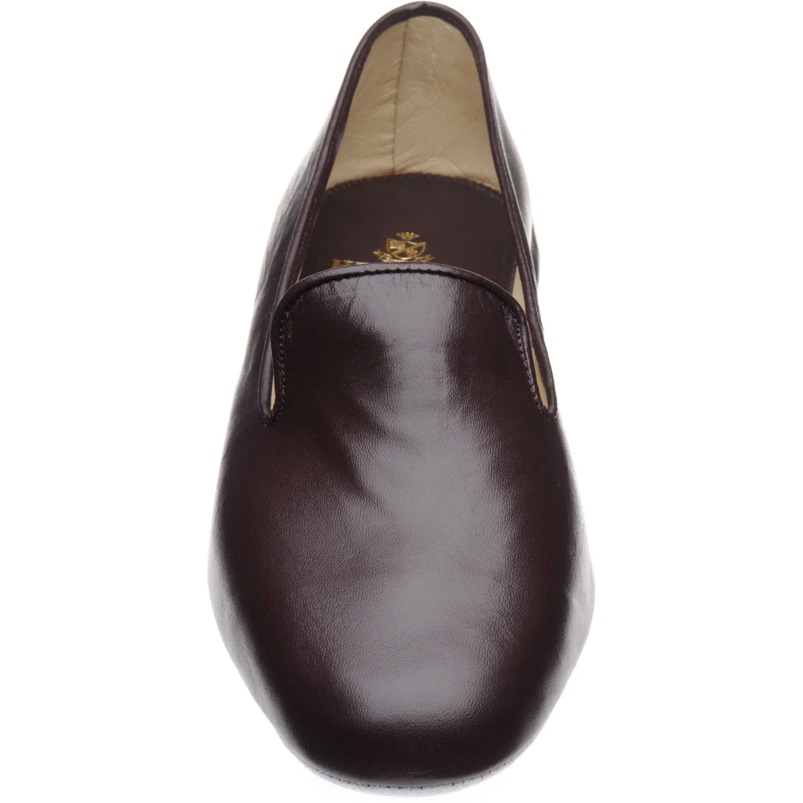 Herring Noble mens slippers in burgundy deerskin (second) - Image 2