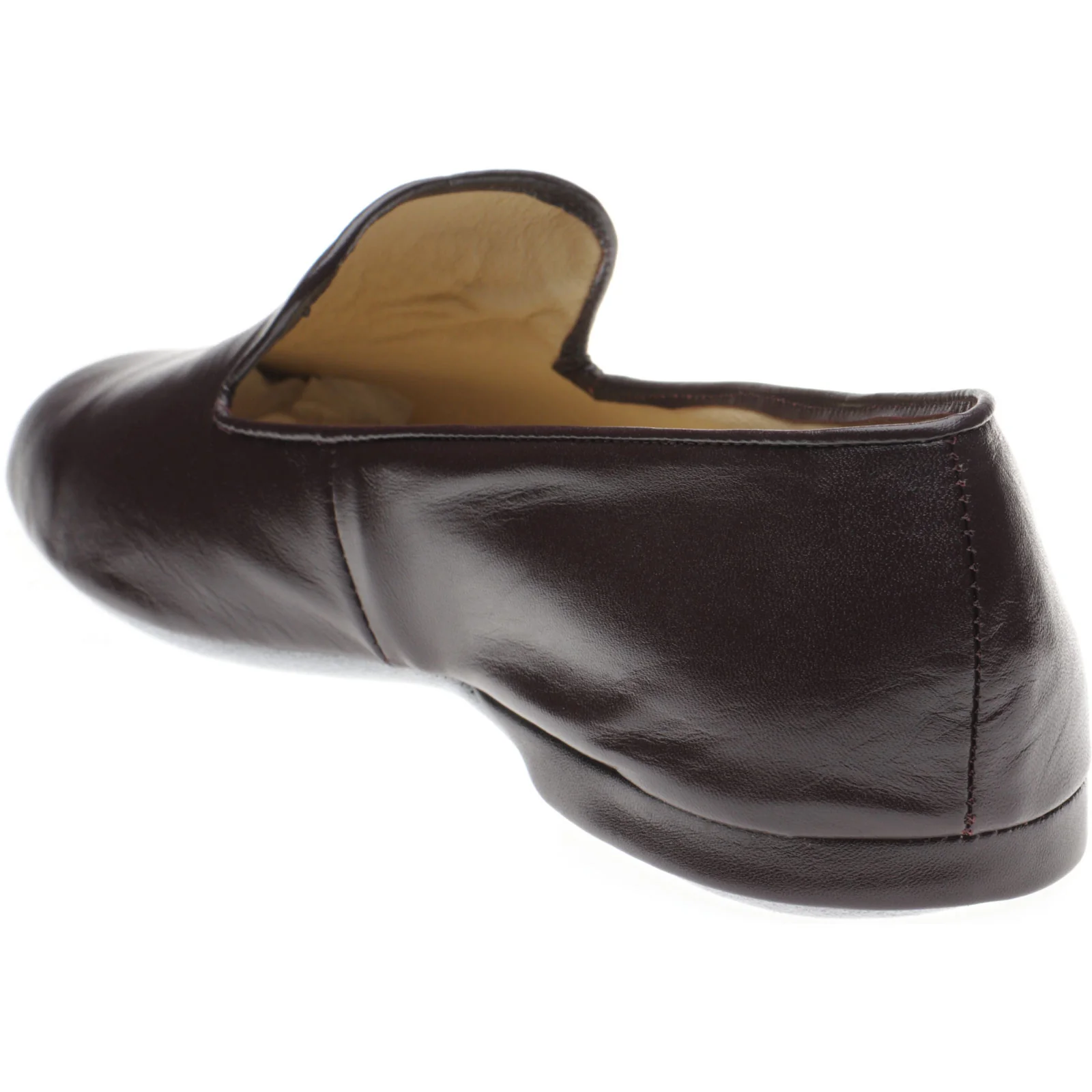 Herring Noble mens slippers in burgundy deerskin (second) - Image 4