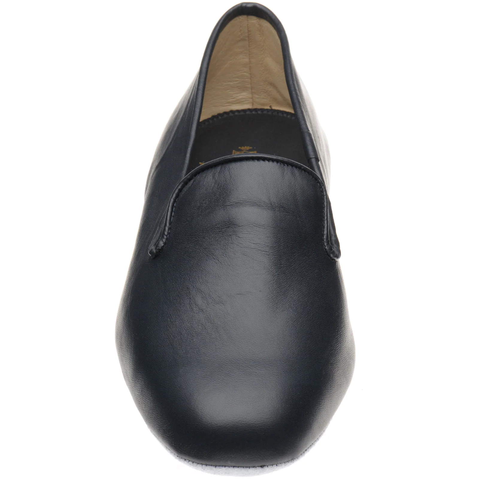 Herring Noble mens slippers in navy deerskin (second) - Image 2