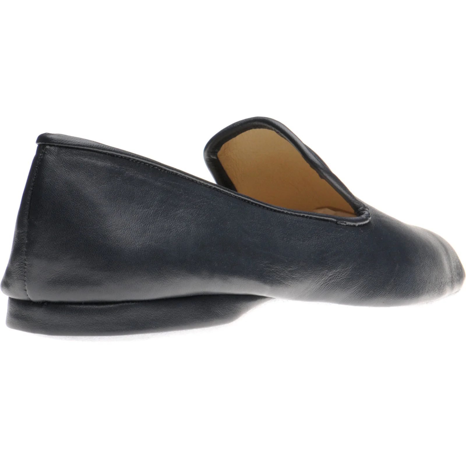 Herring Noble mens slippers in navy deerskin (second) - Image 4