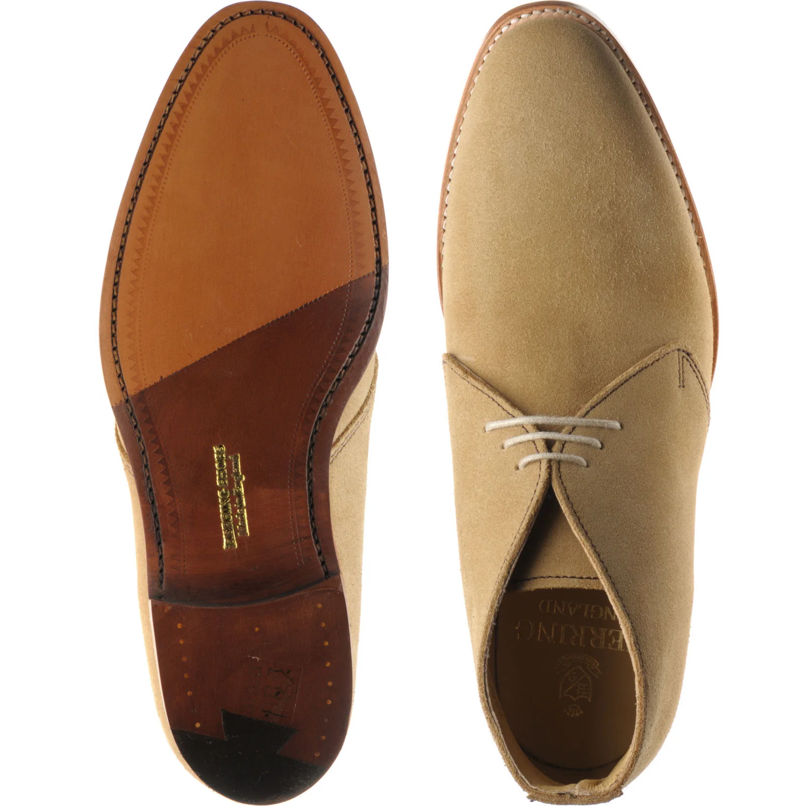 Herring Orkney II mens boots in biscuit suede - Image 3