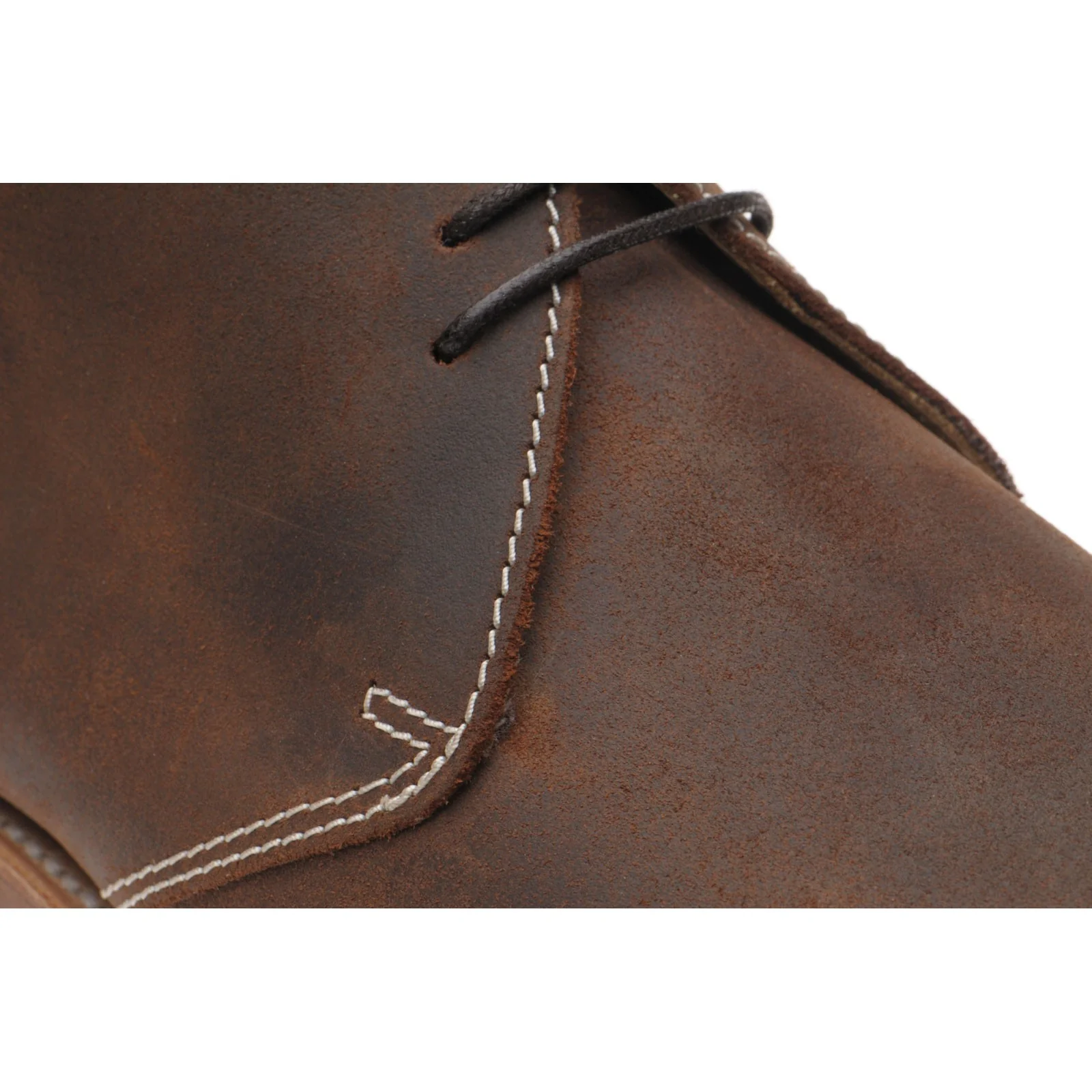 Herring Orkney mens Chukka boots in brown waxy - Image 4
