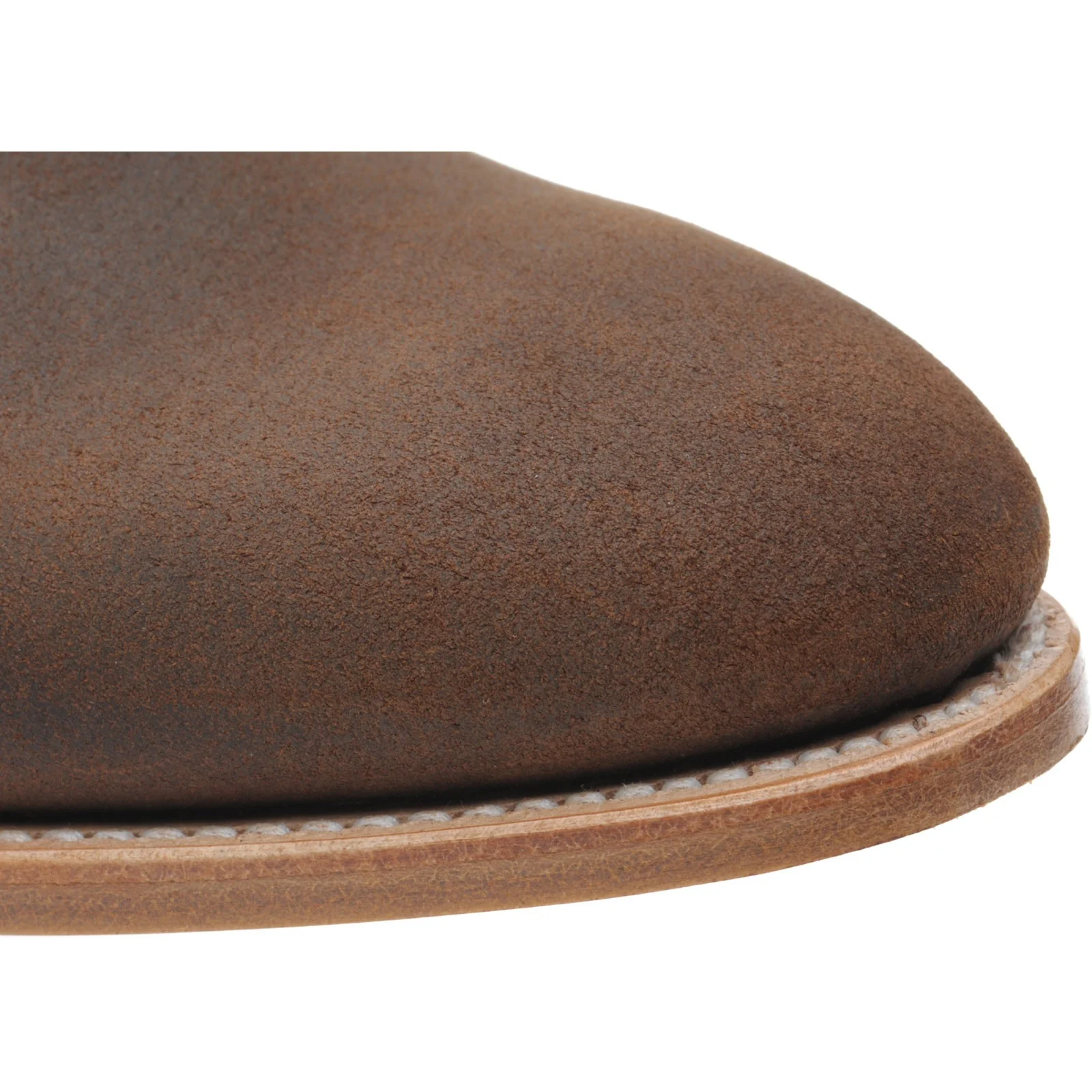 Herring Orkney mens Chukka boots in brown waxy - Image 5
