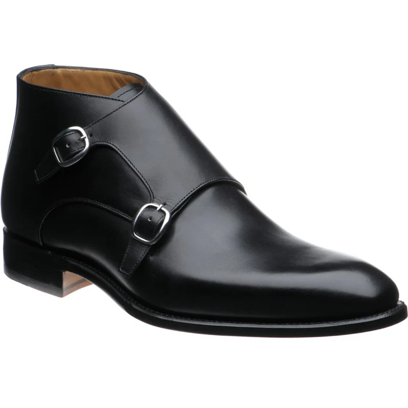 Herring Orwell mens boots in black calf (second)