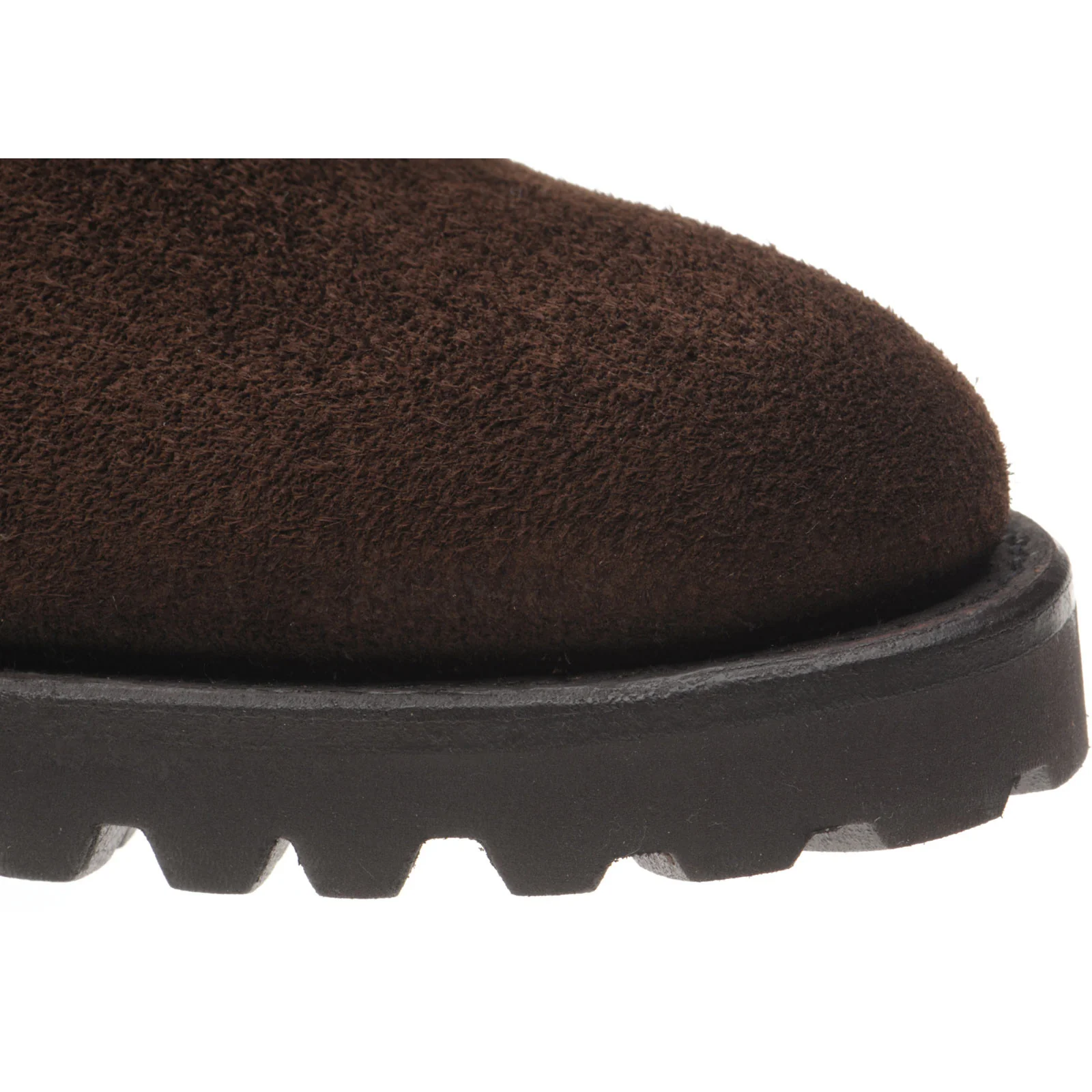 Herring Oxney mens rubber-soled Chelsea boots in dark brown suede - Image 5