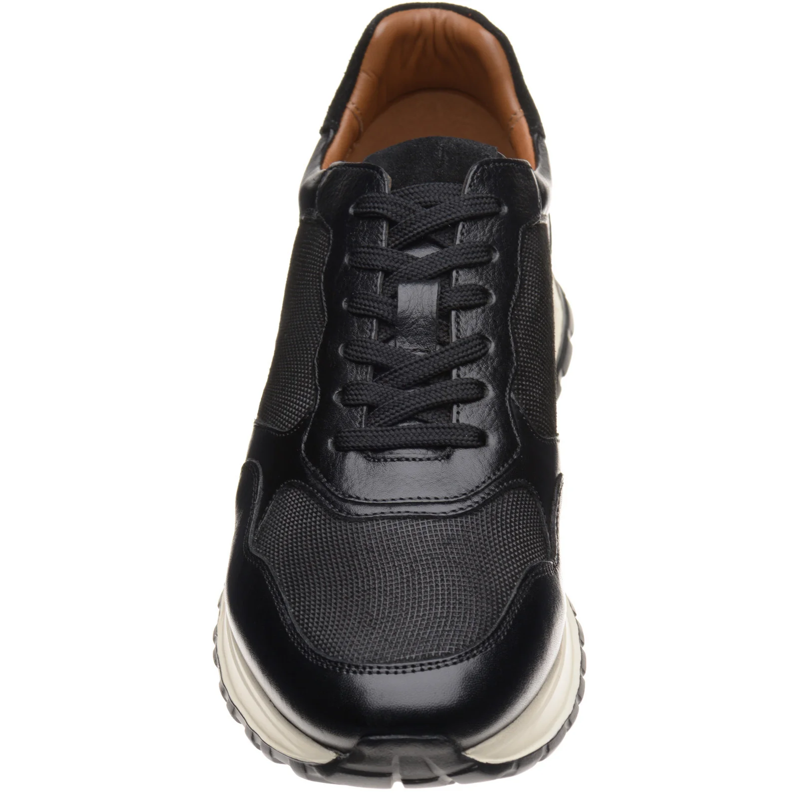 Herring Paris mens rubber-soled in black calf and suede - Image 2