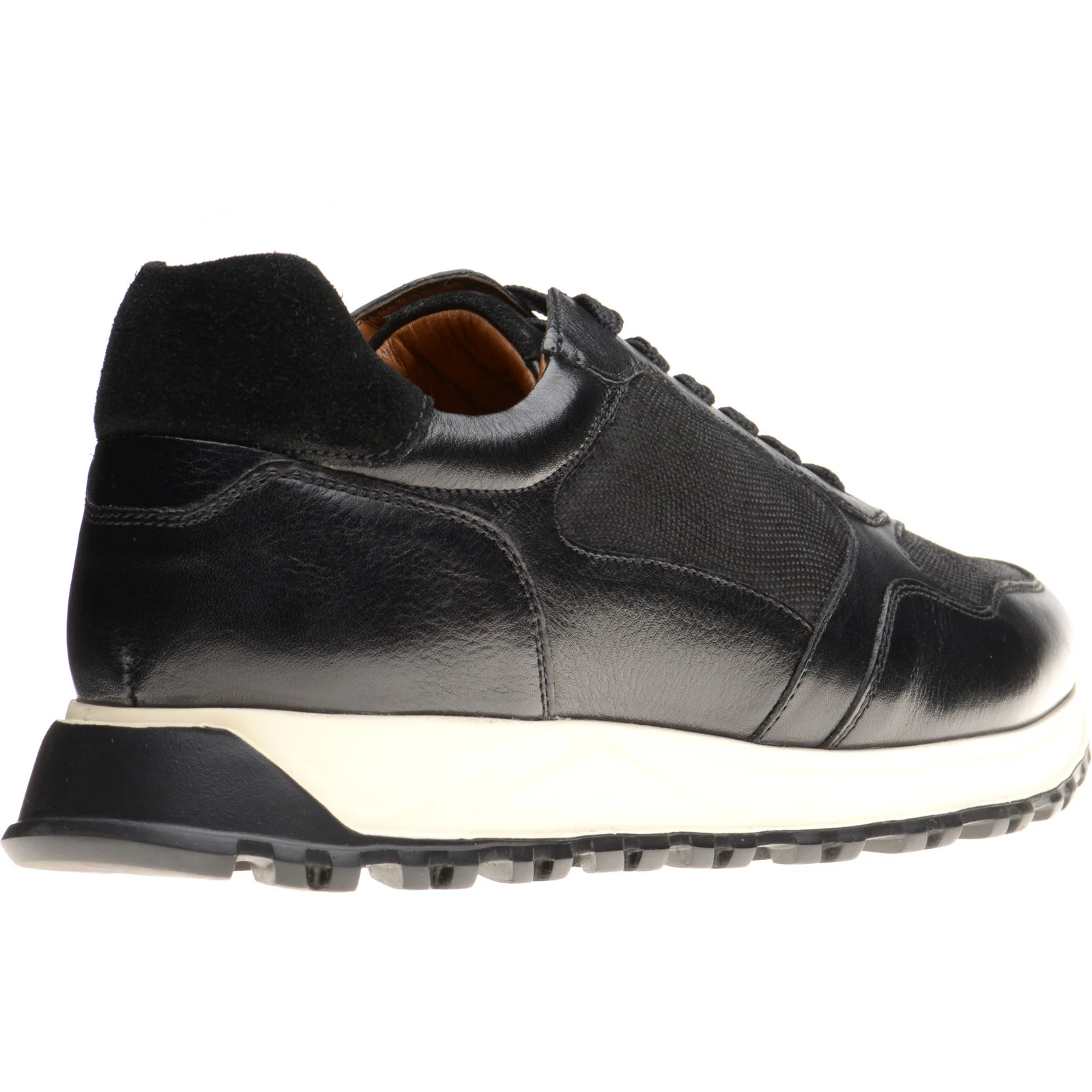 Herring Paris mens rubber-soled in black calf and suede - Image 4