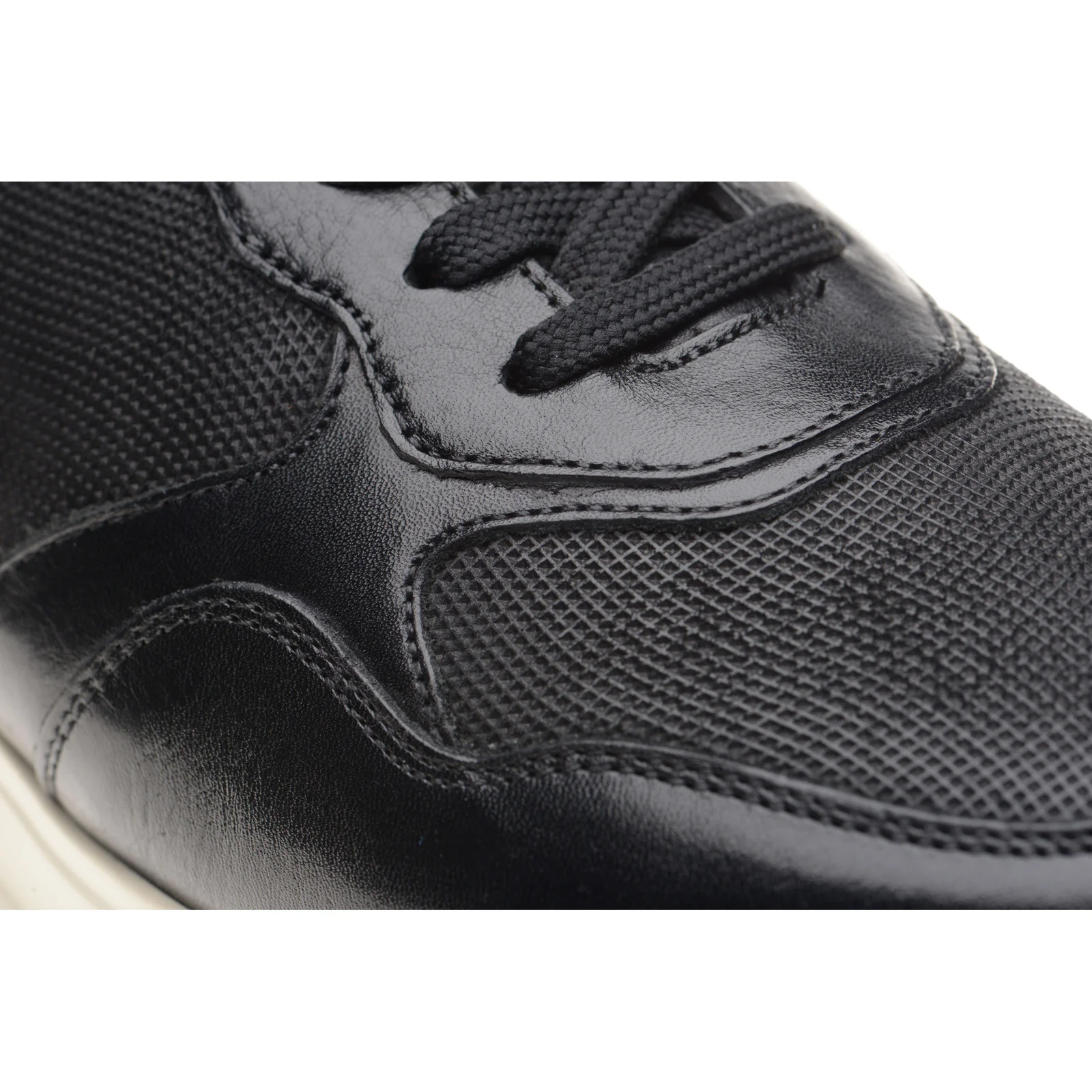 Herring Paris mens rubber-soled in black calf and suede - Image 5