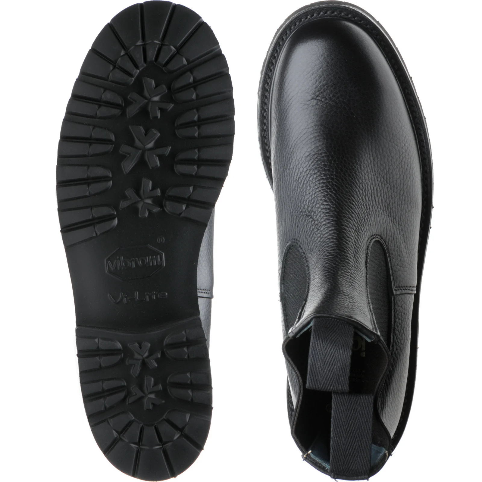 Herring Paula ladies rubber-soled Chelsea boots in black muflone calf - Image 3