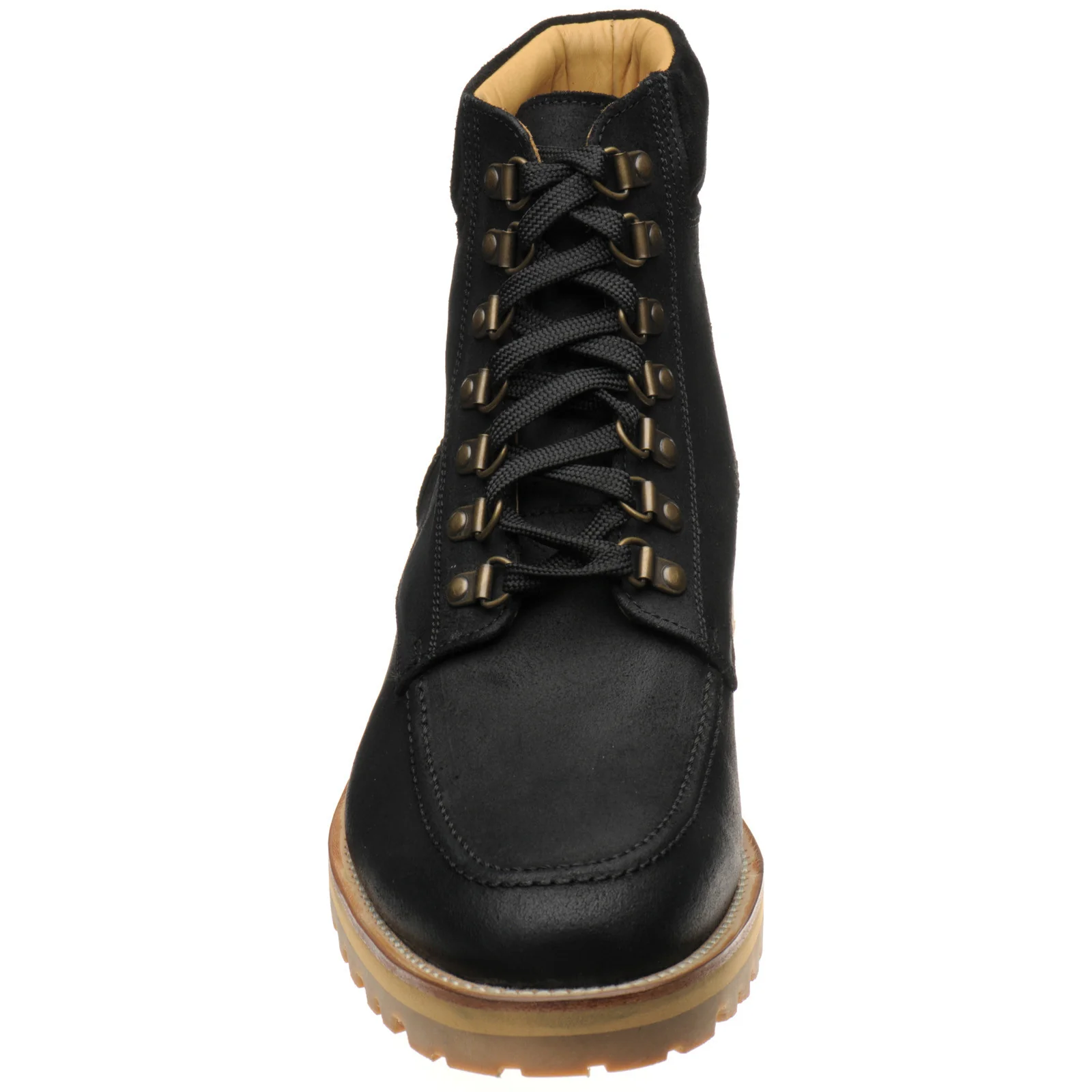 Herring Pico mens rubber-soled boots in black waxy - Image 2