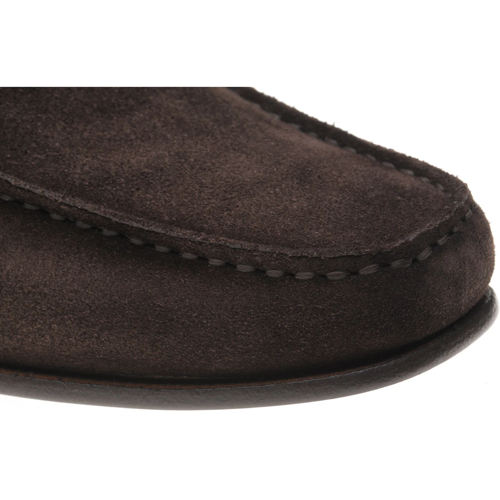 Herring Pisa II mens hybrid-soled loafers in brown suede - Image 5