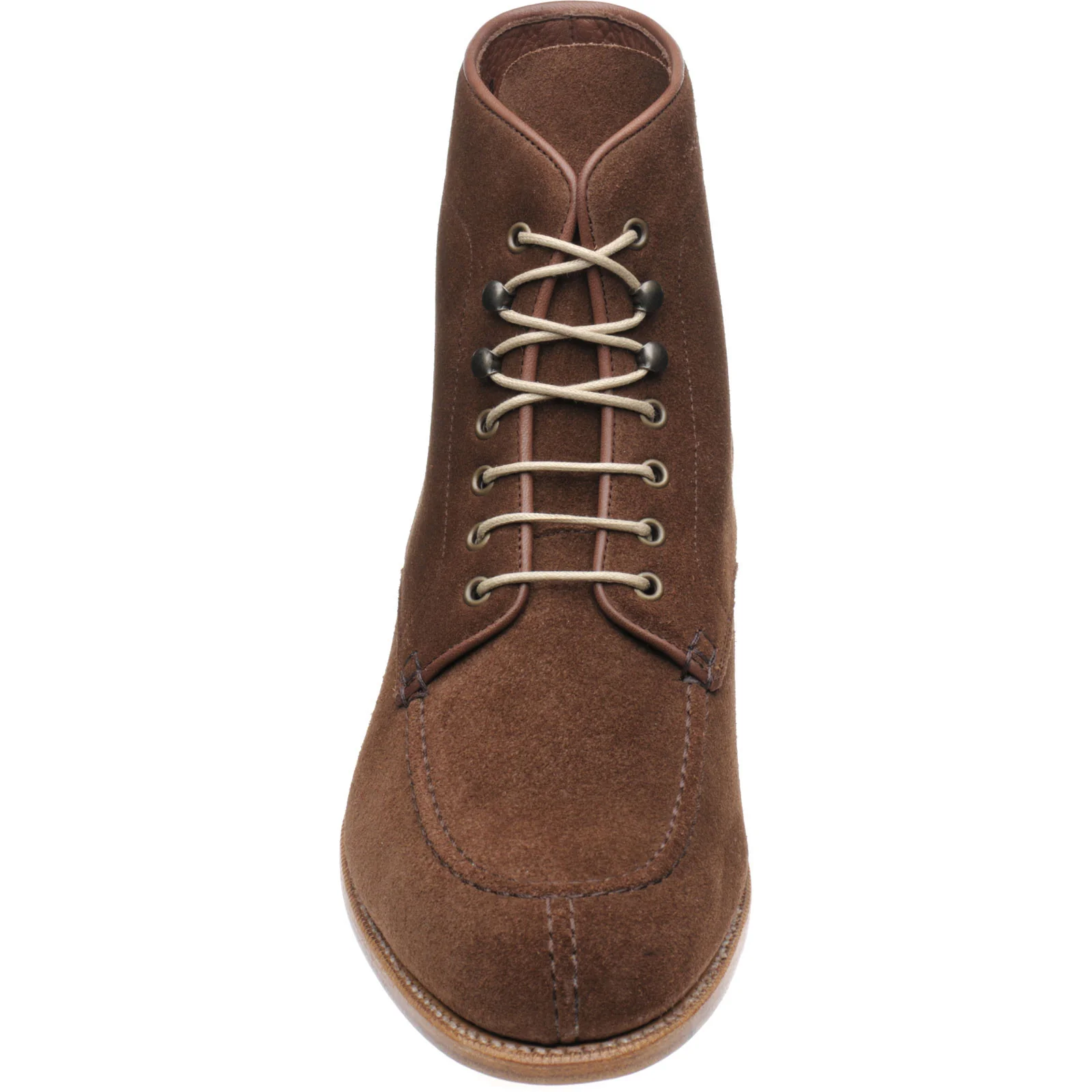 Herring Pocklington mens boots in brown suede - Image 2