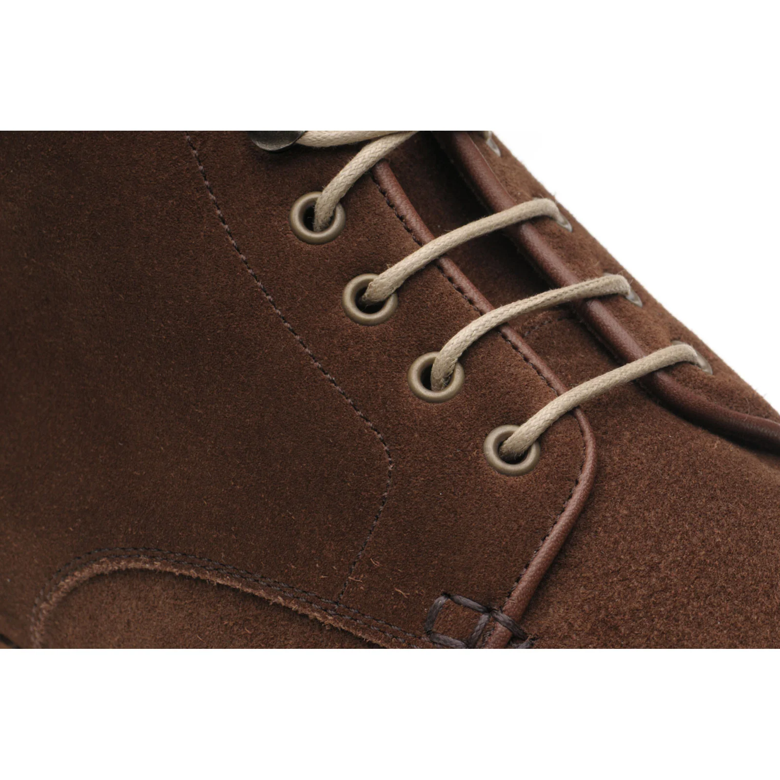 Herring Pocklington mens boots in brown suede - Image 4