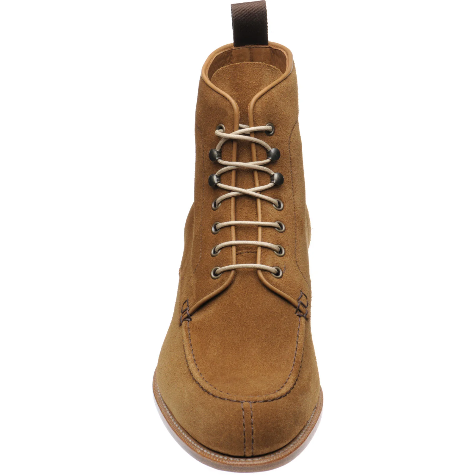 Herring Pocklington mens boots in taupe suede - Image 2