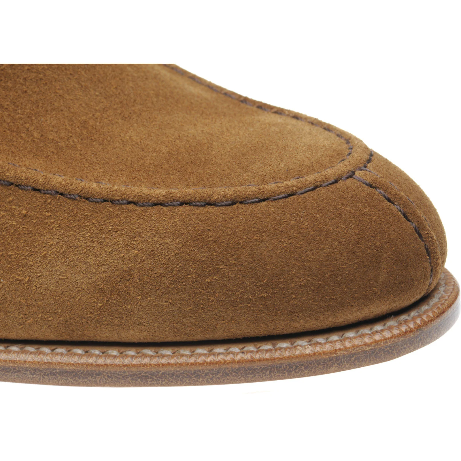 Herring Pocklington mens boots in taupe suede - Image 5