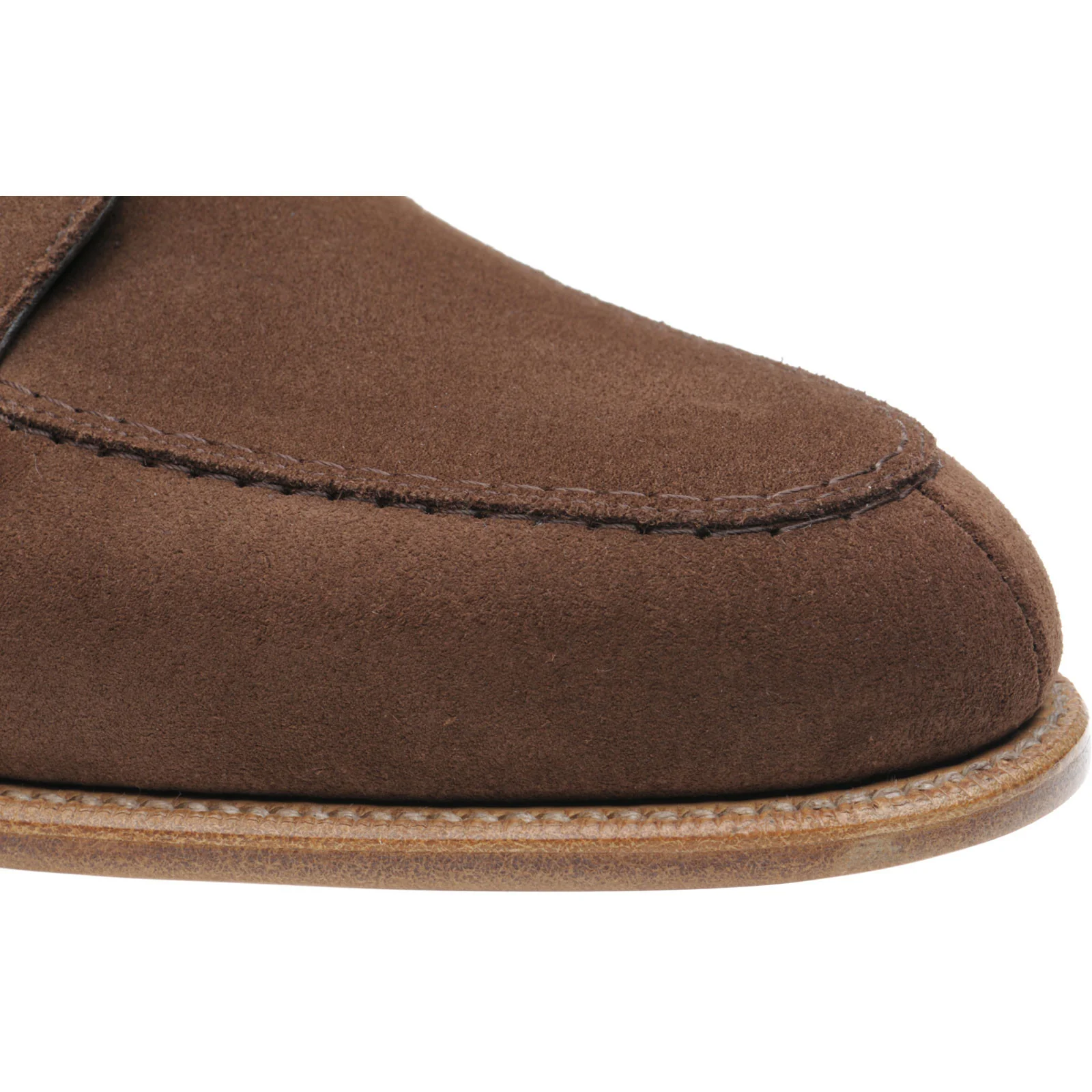 Herring Polegate mens Derby shoes in brown suede - Image 5