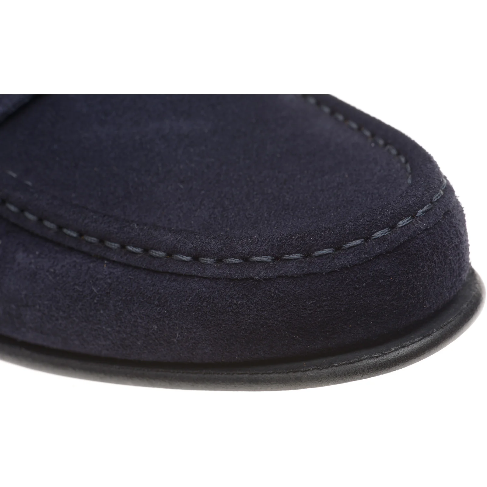 Herring Puglia mens hybrid-soled loafers in navy suede - Image 5