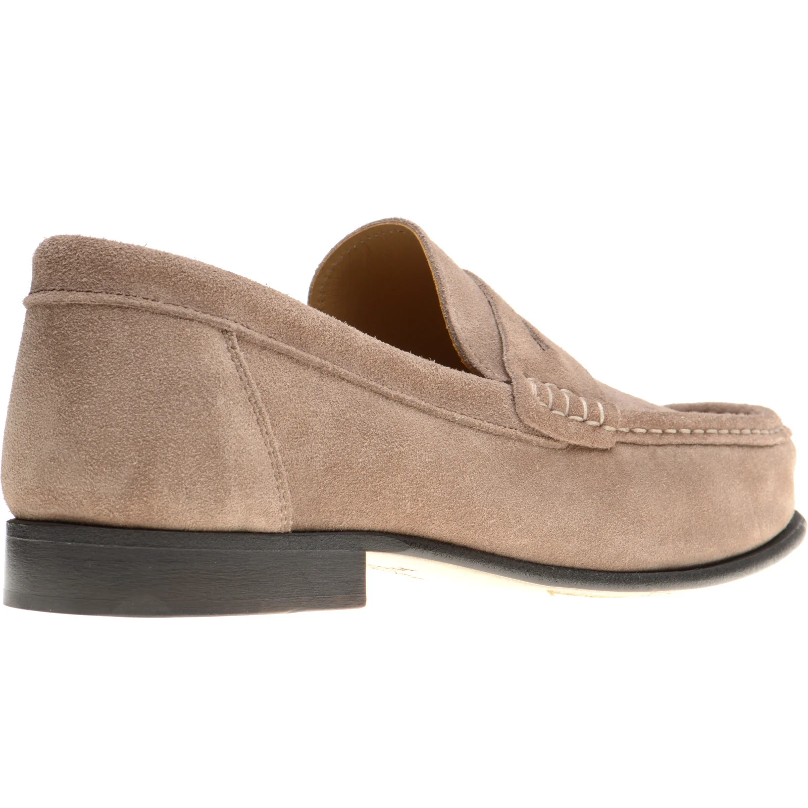 Herring Puglia mens hybrid-soled loafers in taupe suede - Image 4