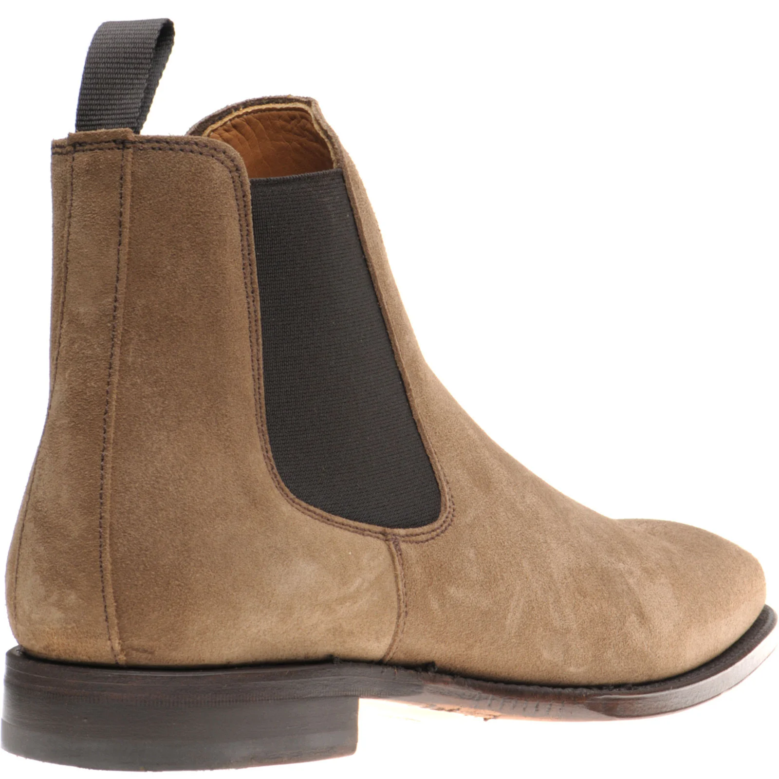 Herring Purcell II mens Chelsea boots in tabacco suede - Image 4