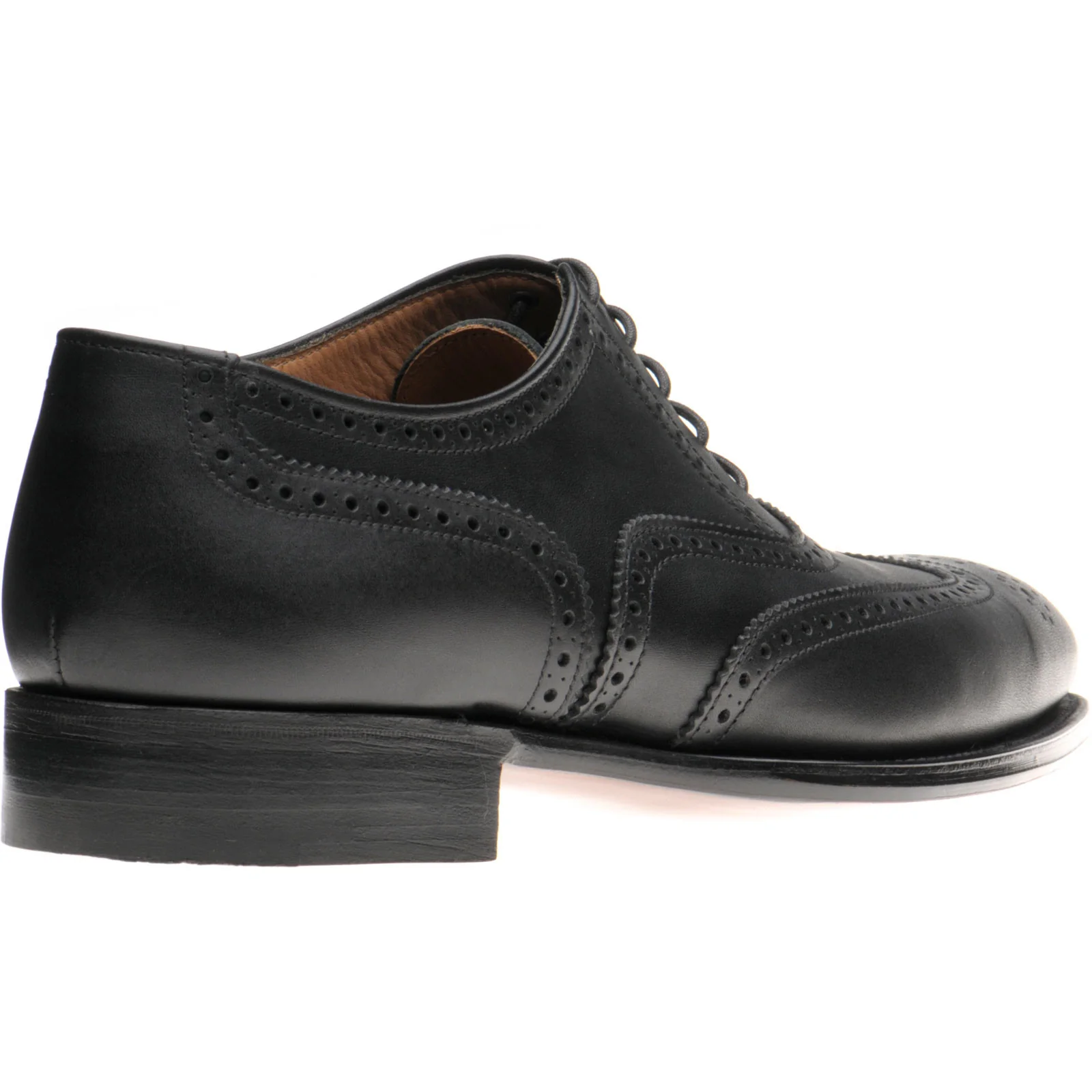 Herring Regent mens brogues in black calf - Image 4