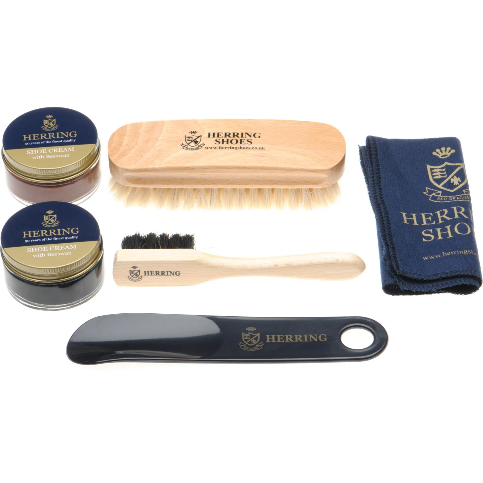 Herring Rhinefield Shoe Care Kit in chestnut calf - Image 2
