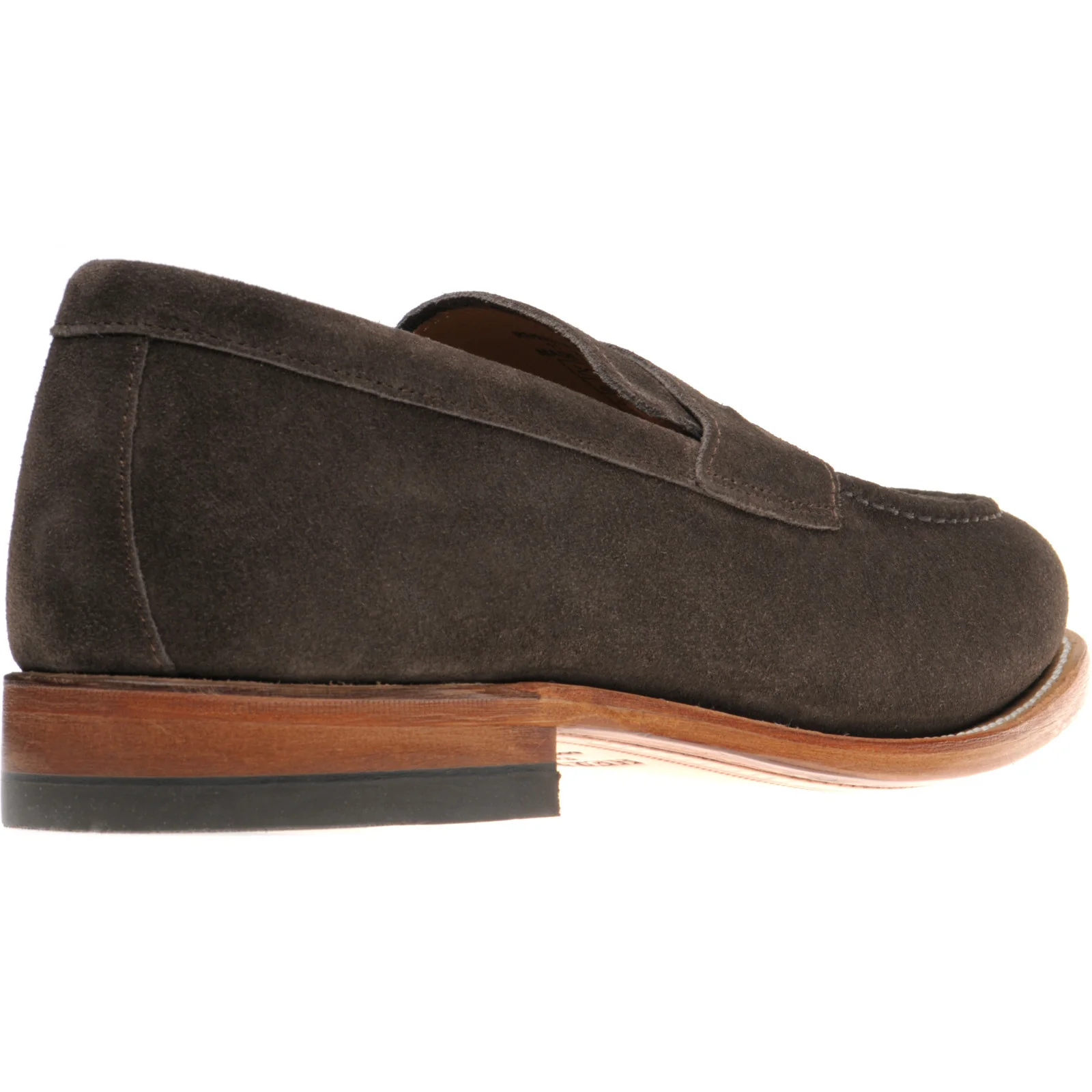 Herring Riverford mens loafers in brown suede - Image 4