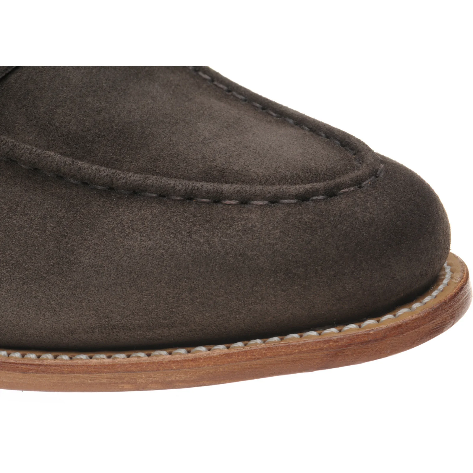 Herring Riverford mens loafers in brown suede - Image 5