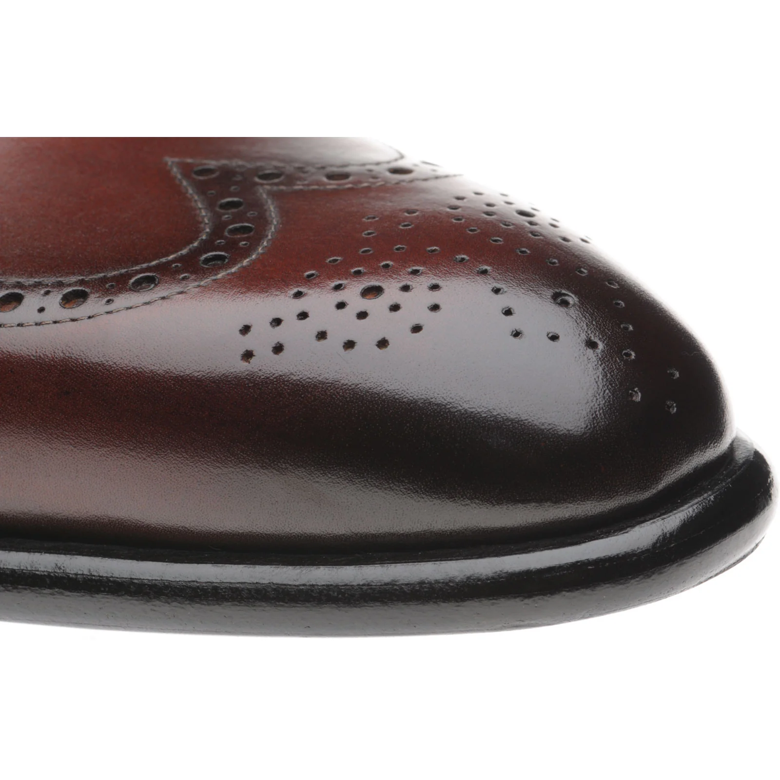 Herring Roche mens monk shoes in rosewood calf - Image 5